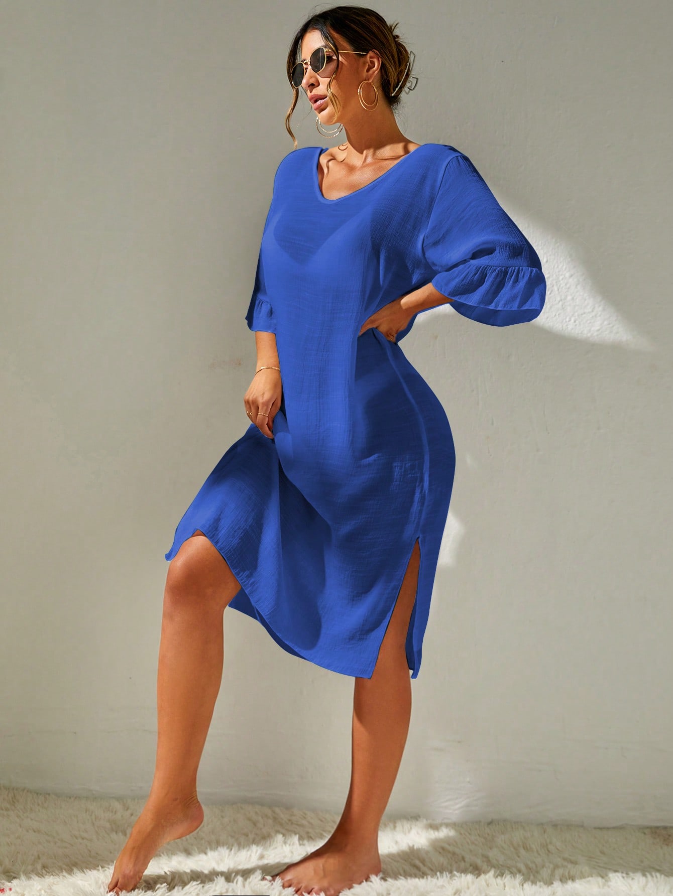 In Blue Women Cover Ups