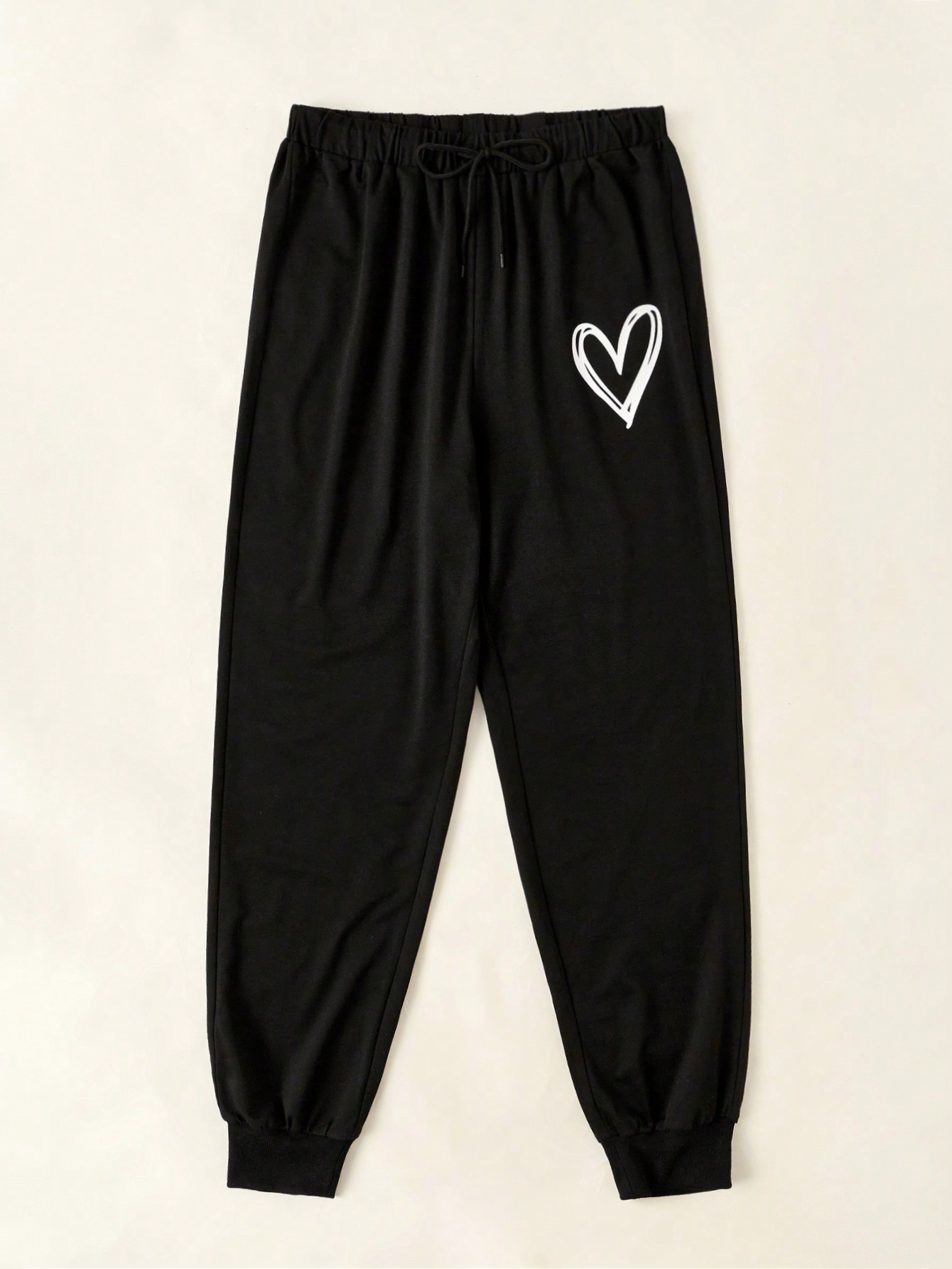 In Black Plus Size Sweatpants