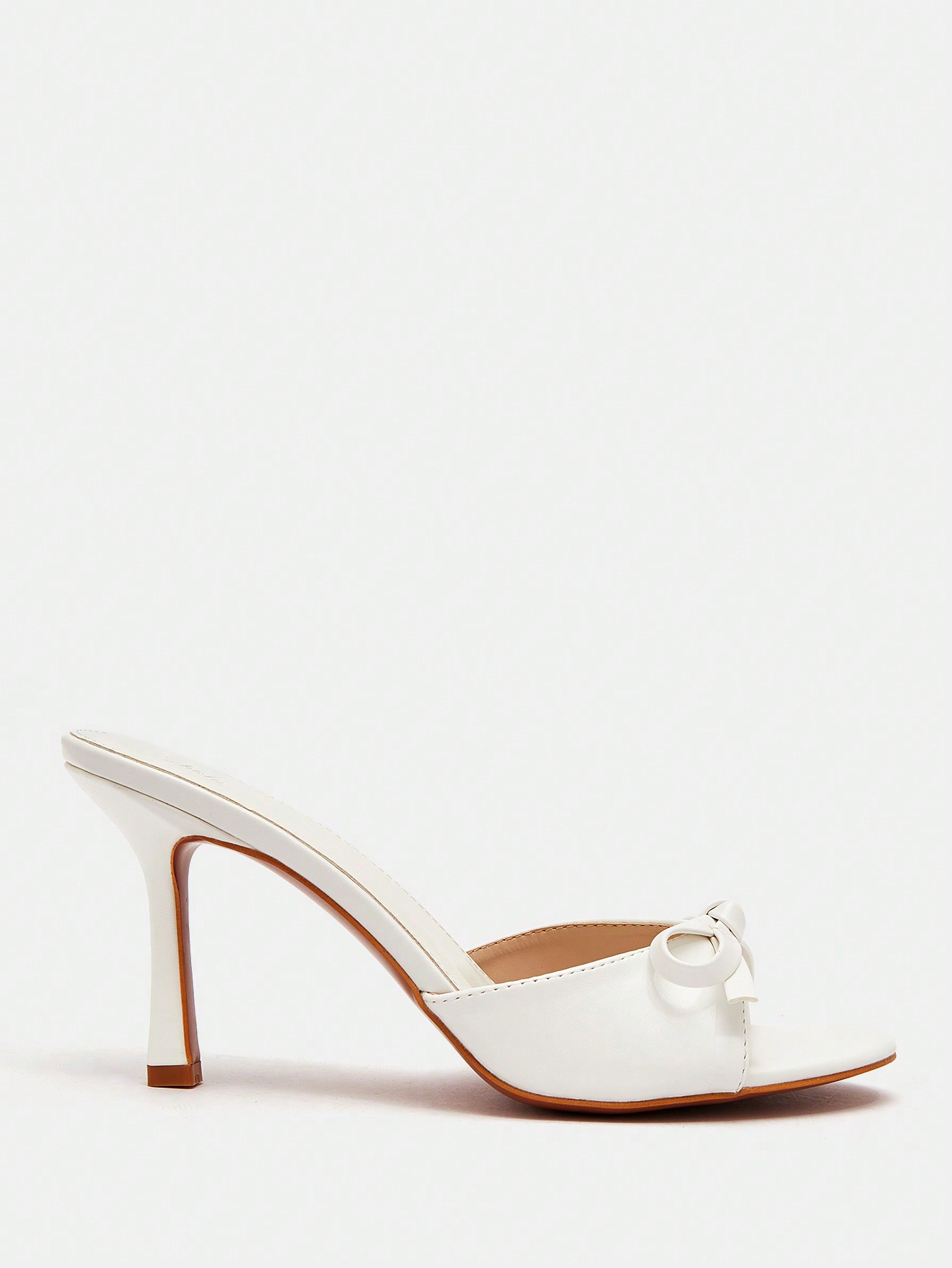 In White Women Heeled Sandals