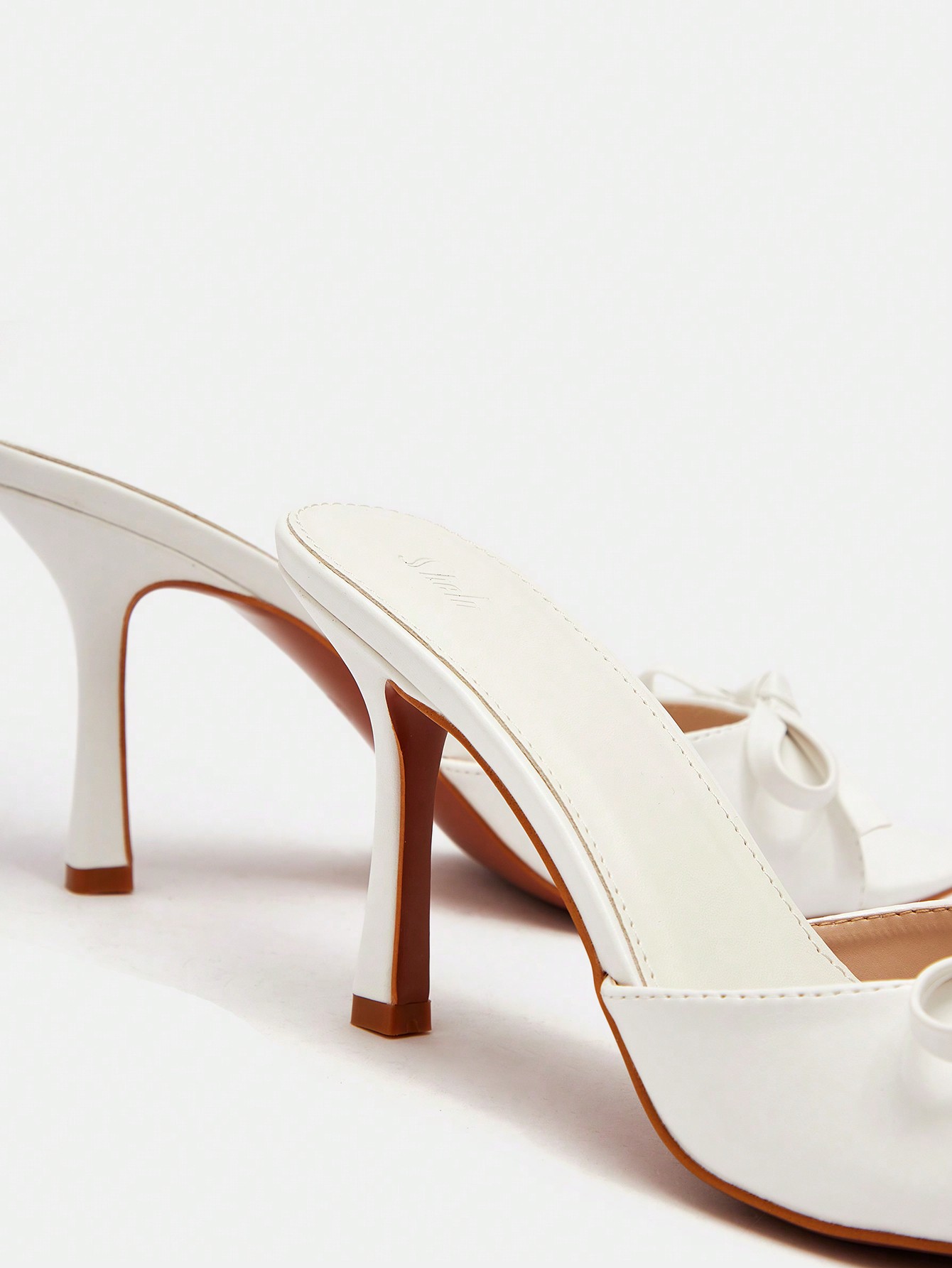 In White Women Heeled Sandals