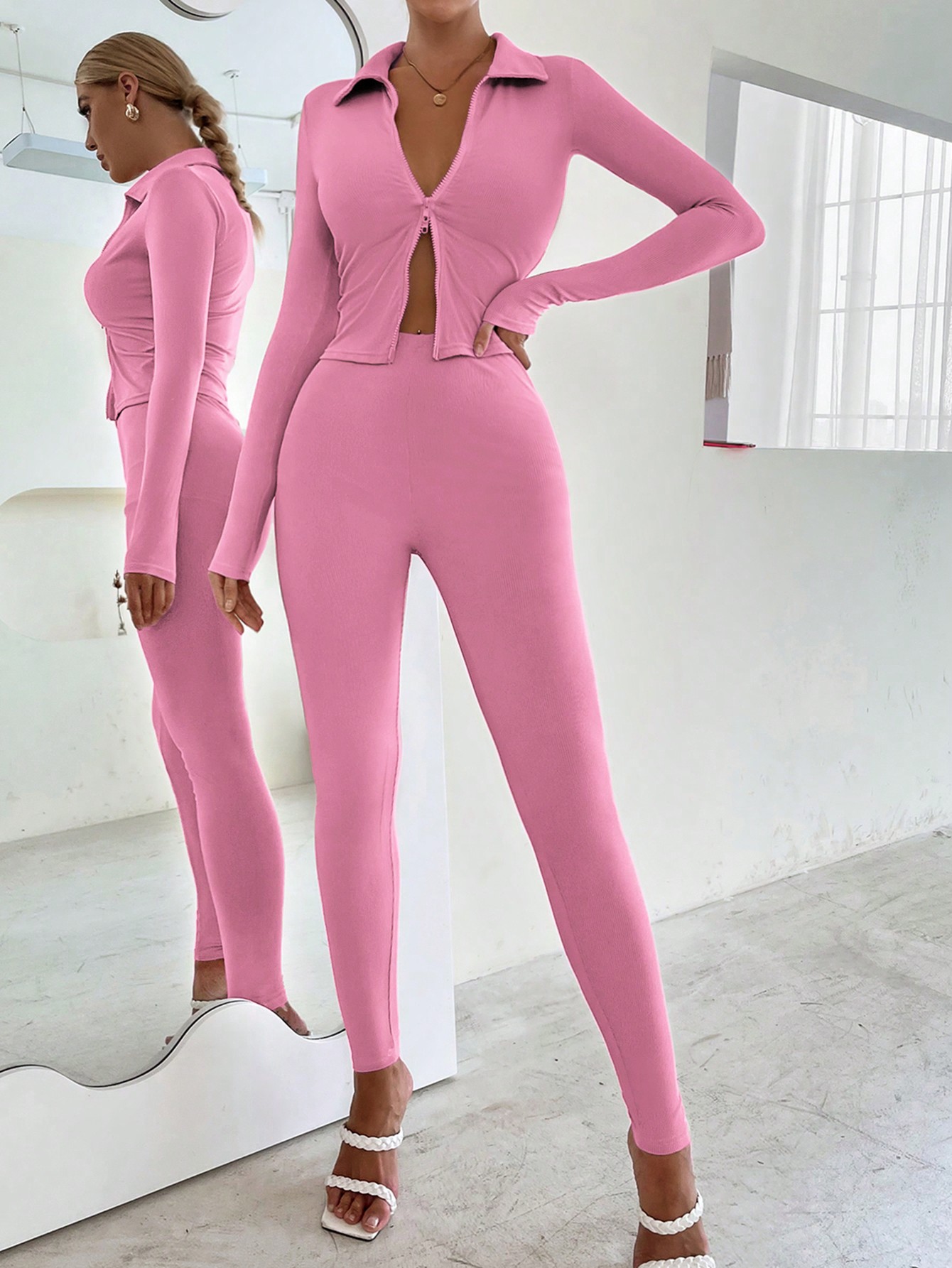 In Pink Women Two-piece Outfits