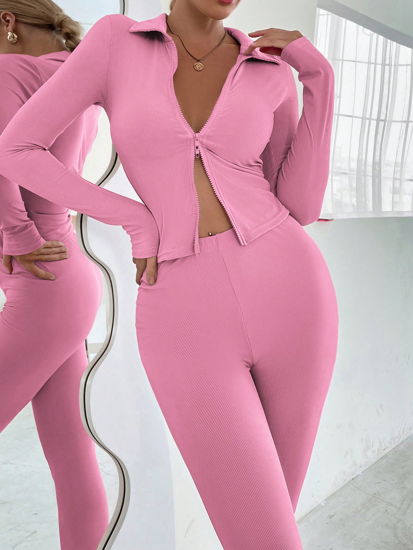 In Pink Women Two-piece Outfits