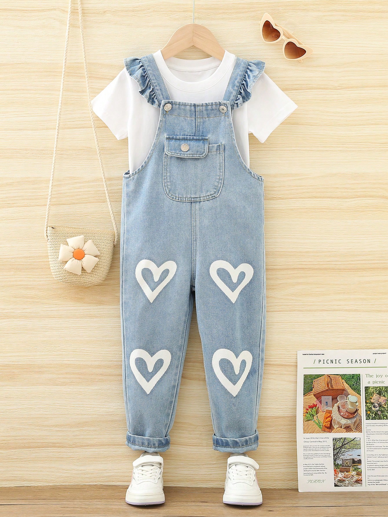 Young Girls Denim Overalls & Jumpsuits