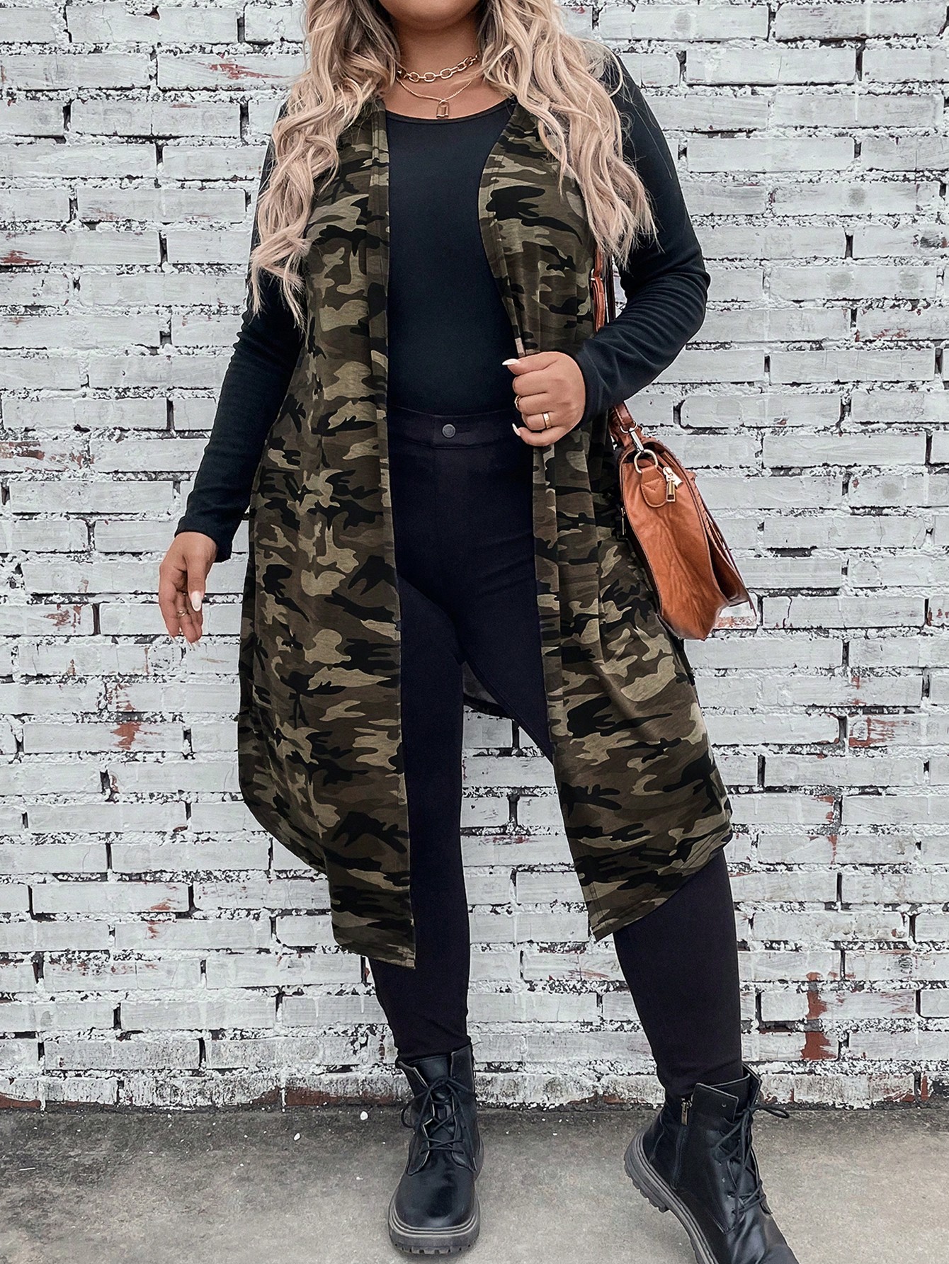 In Casual Plus Size Coats