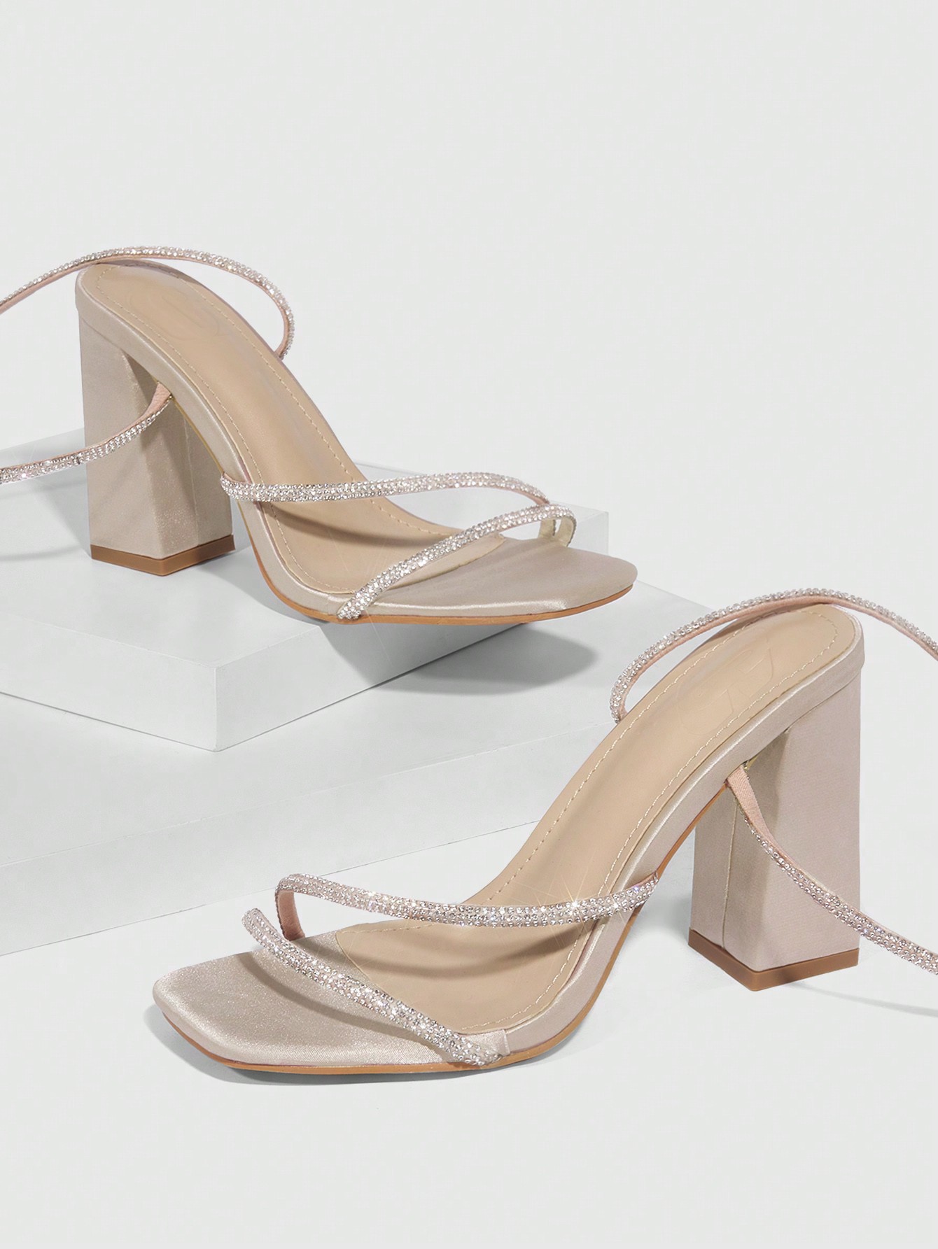 In Baby Pink Women Heeled Sandals