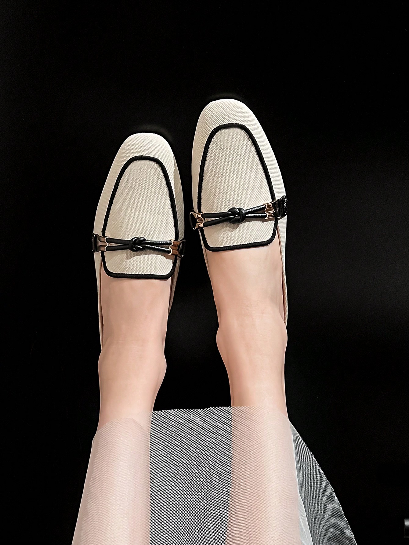 In Beige Women Flats