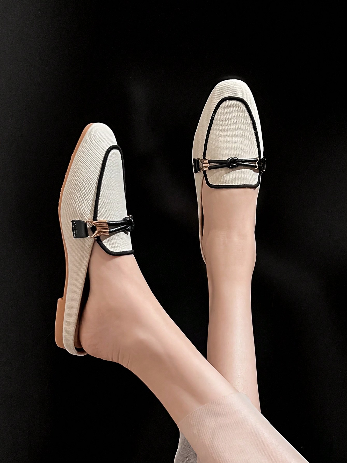 In Beige Women Flats