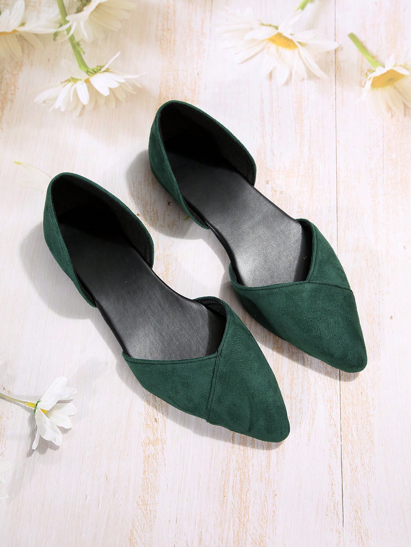 In Dark Green Women Shoes