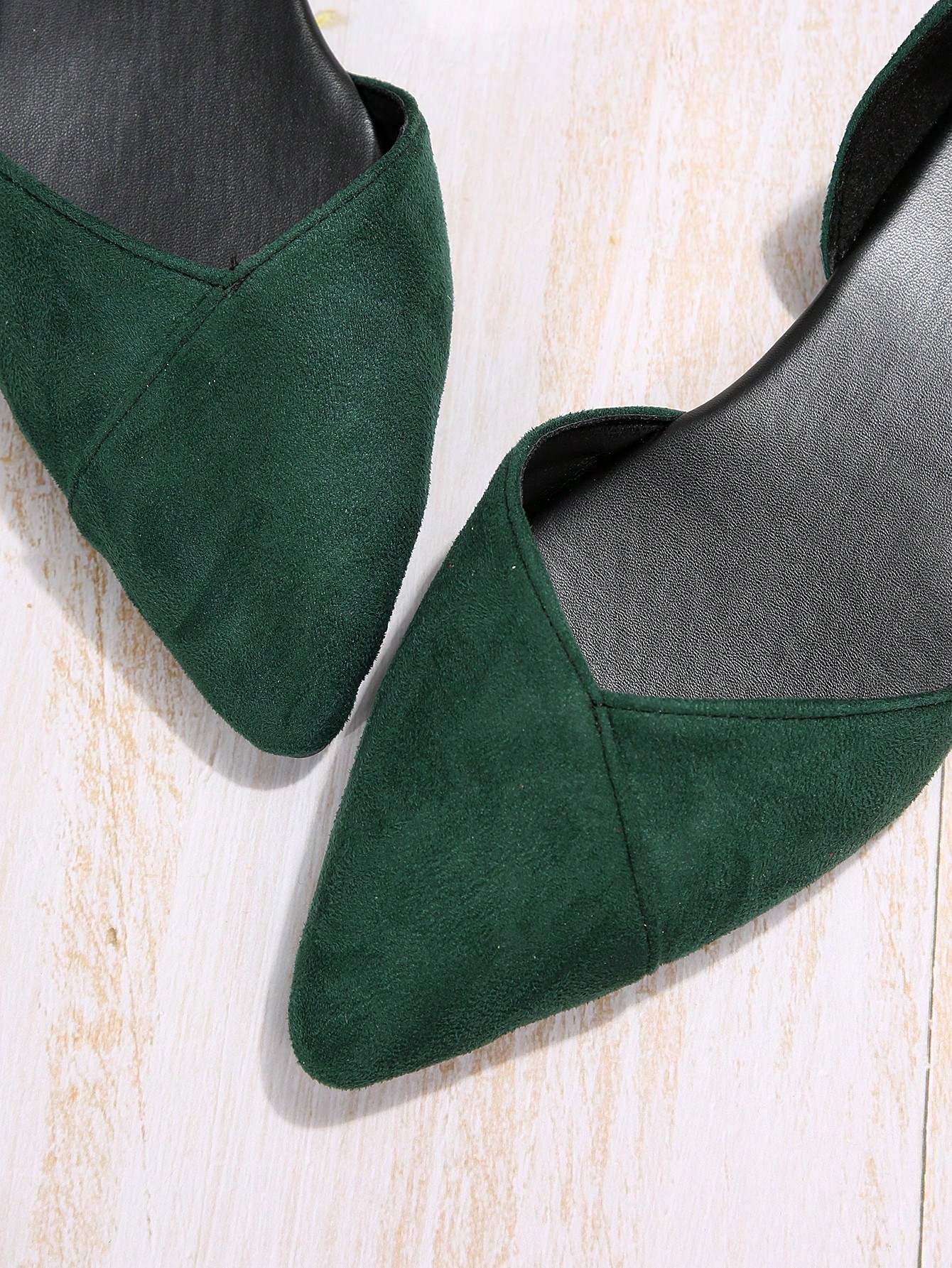 In Dark Green Women Shoes