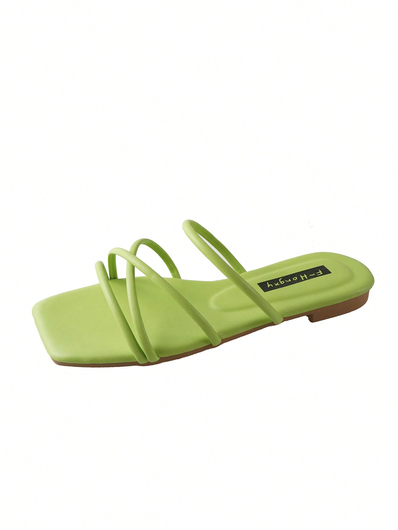 In Green Women Flat Sandals