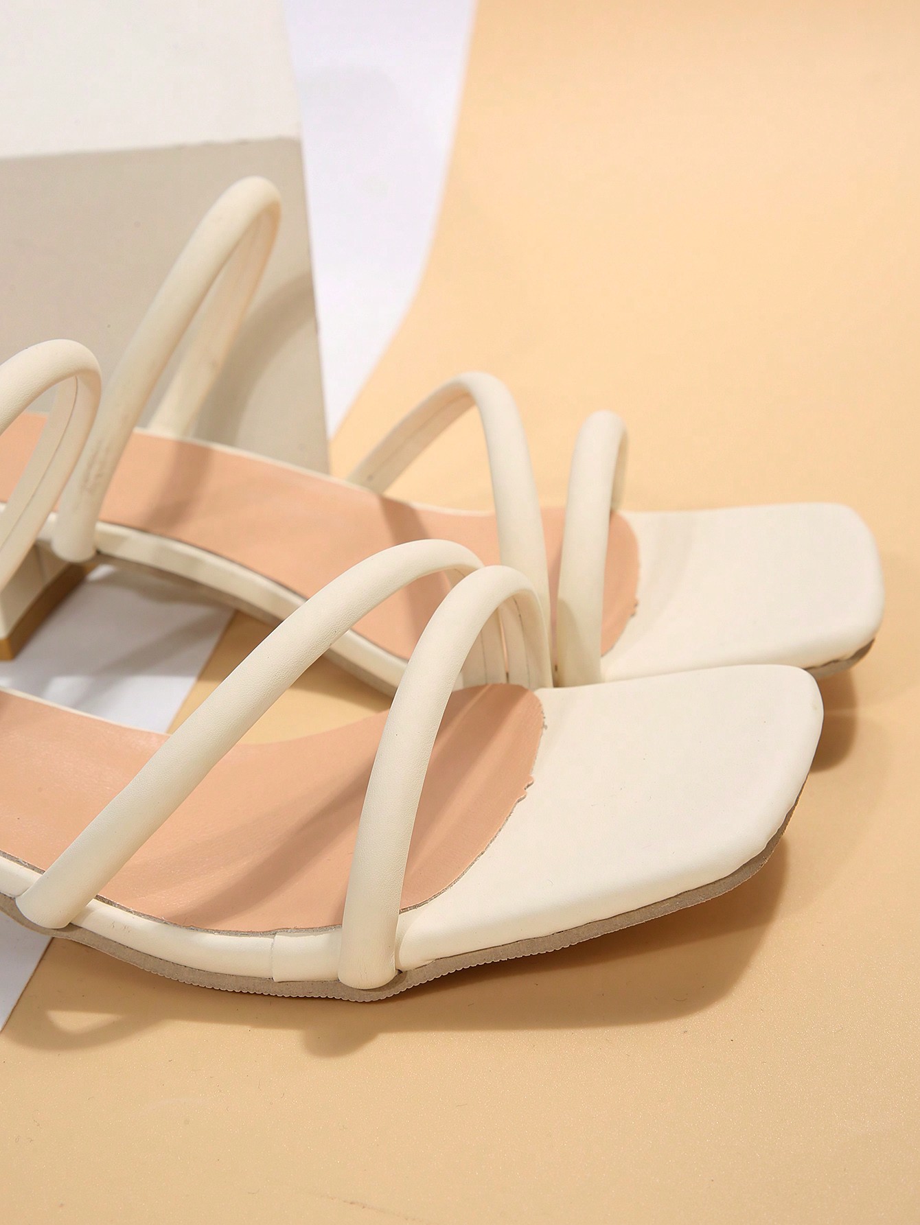 In Beige Women Heeled Sandals