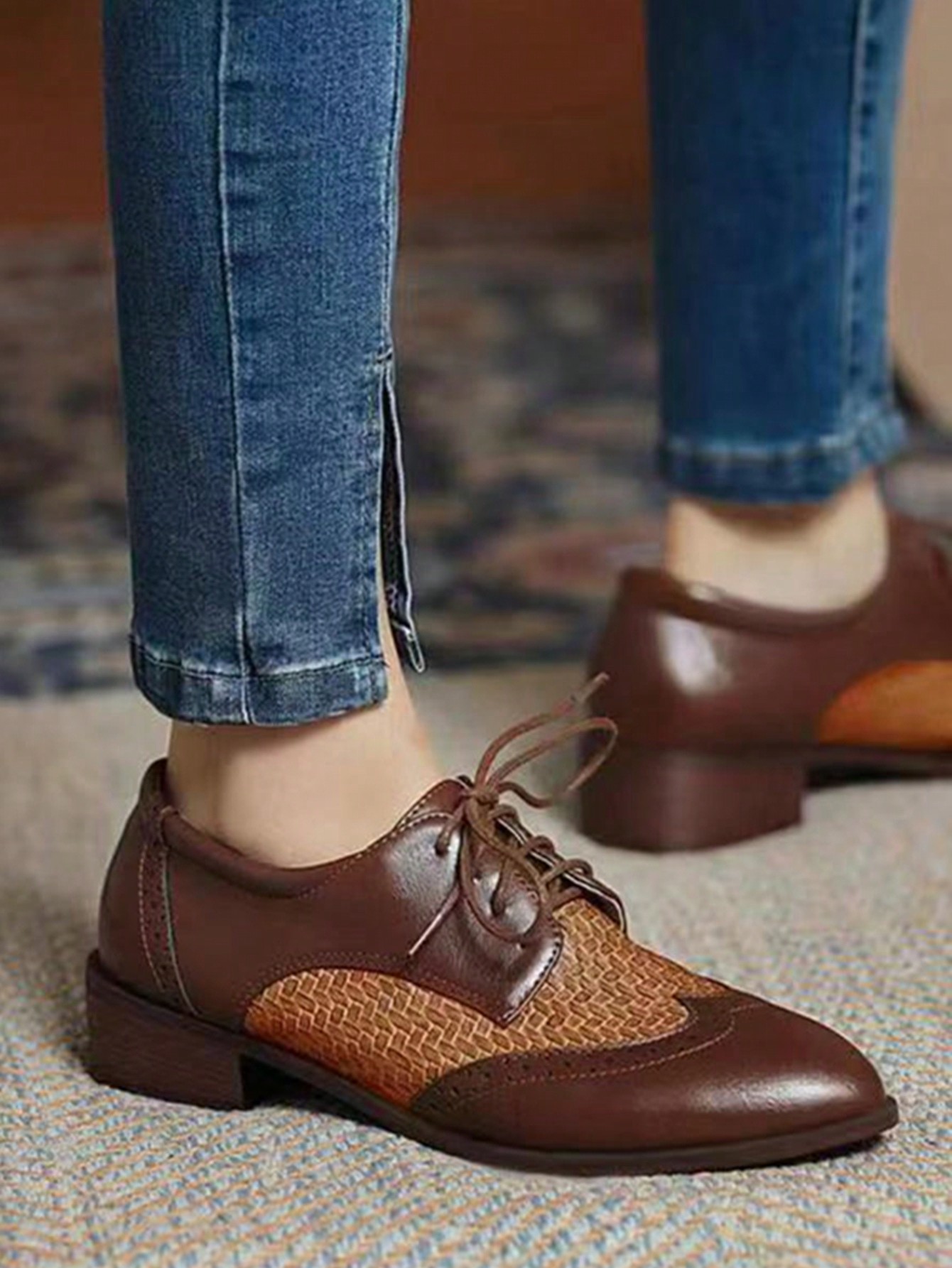 In Brown Women Flats