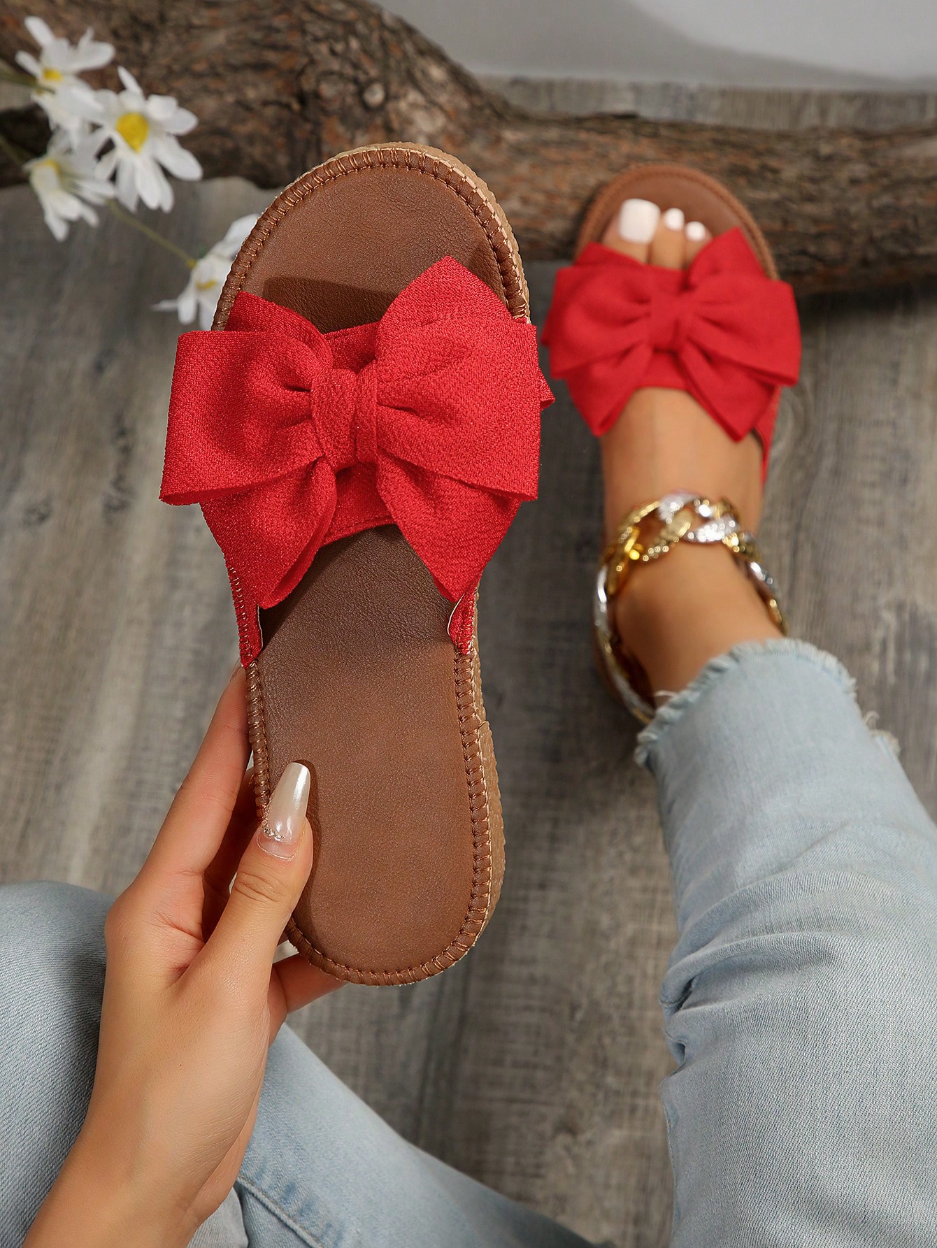 In Red Women Sandals