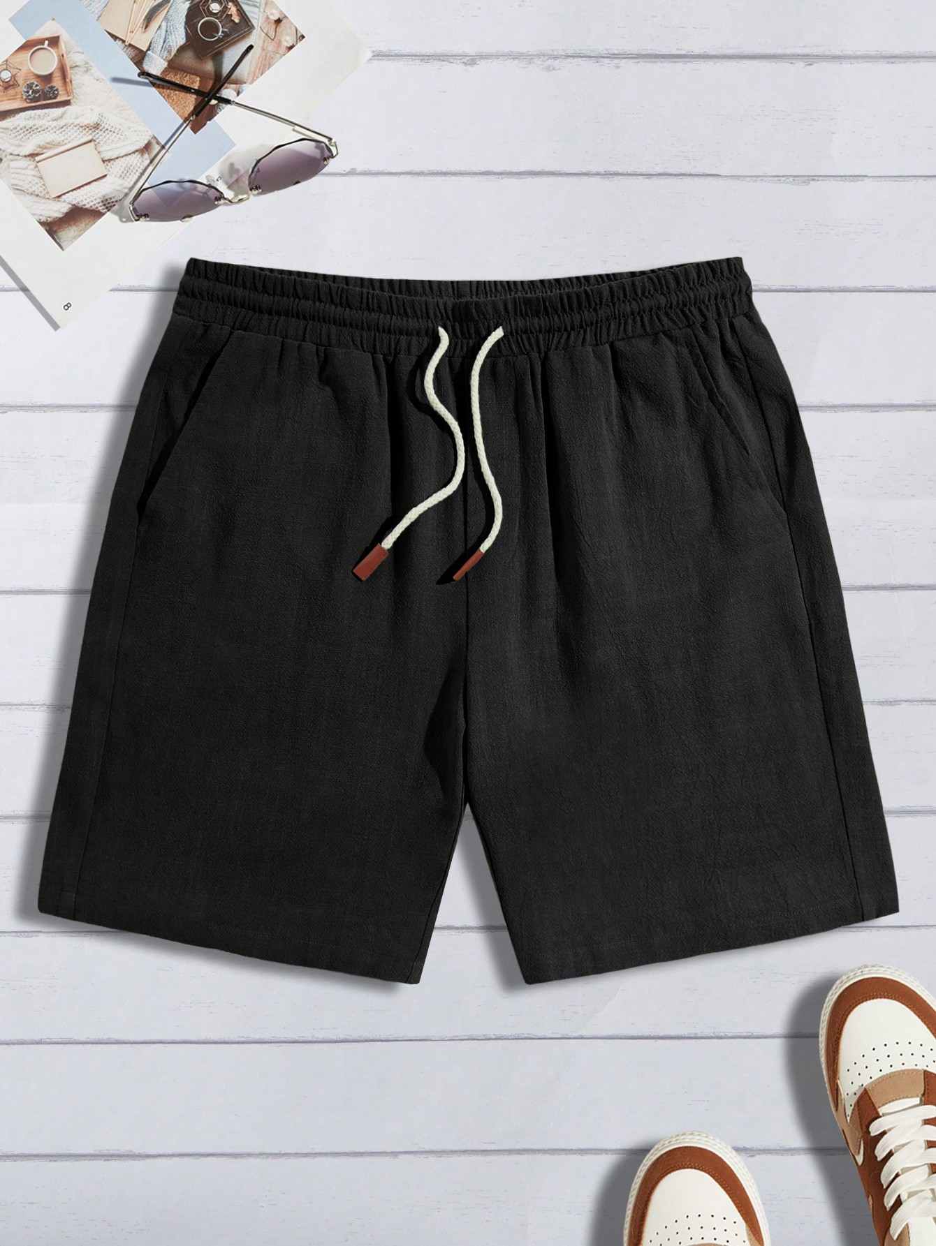 Men Linen Shorts