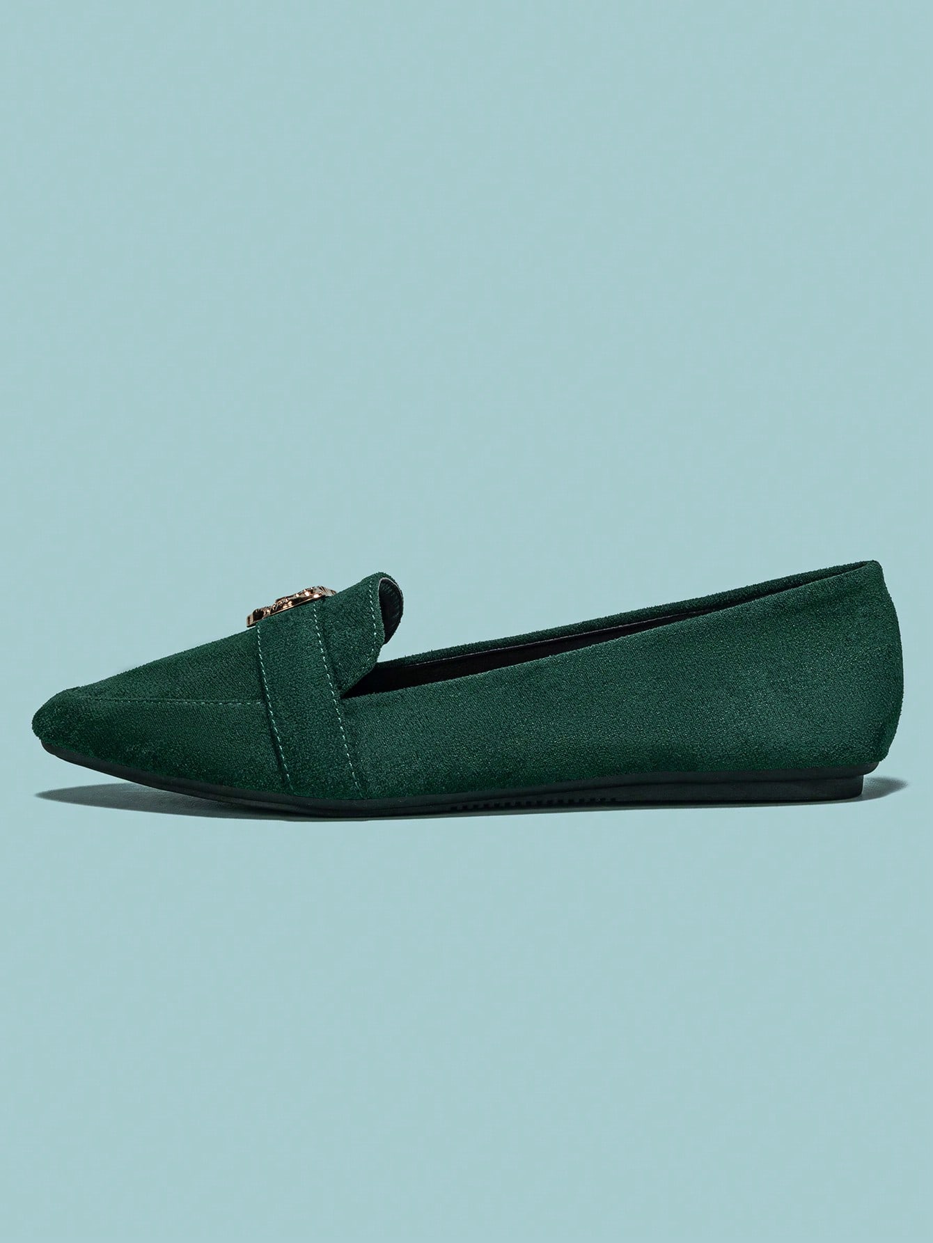 In Dark Green Women Shoes