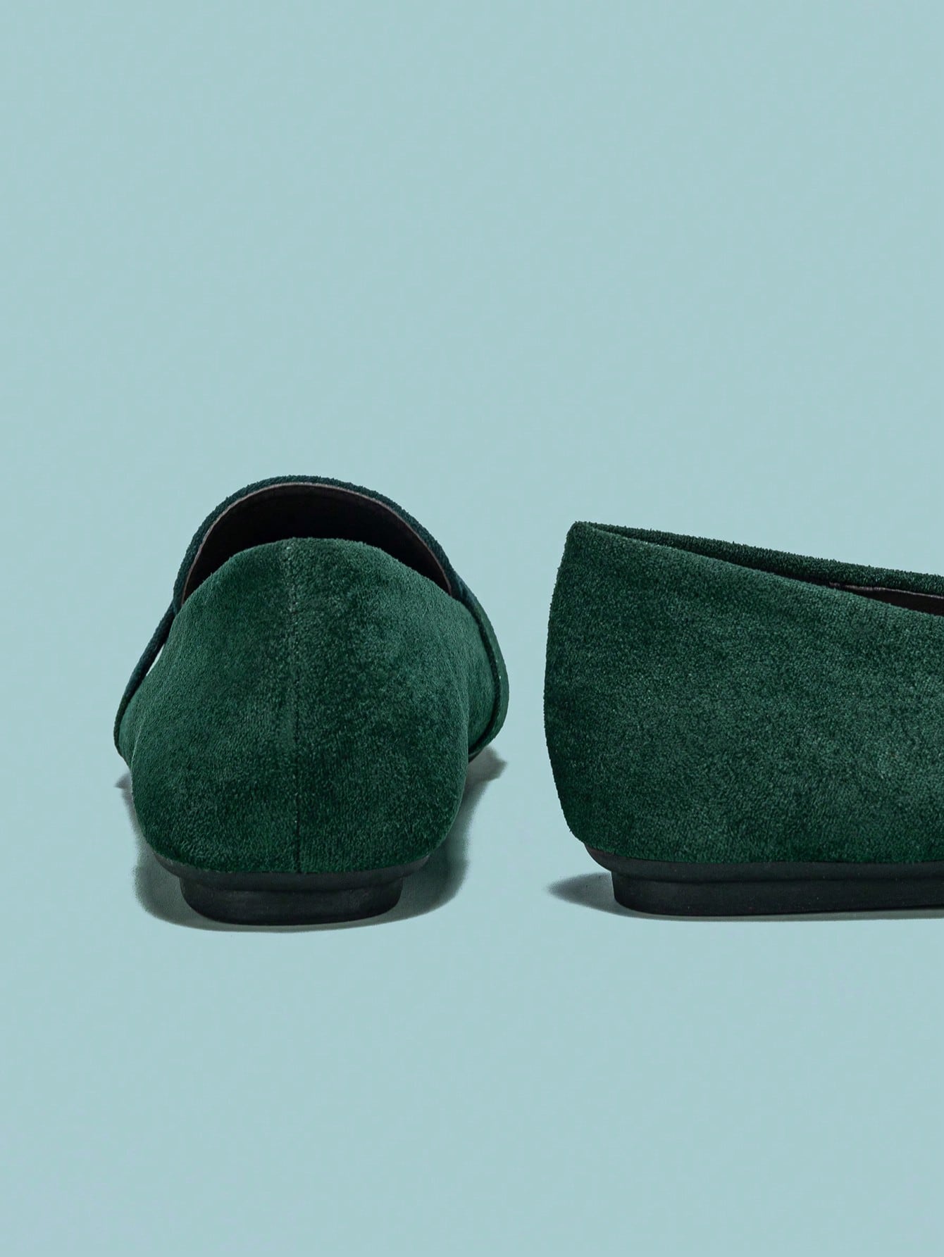 In Dark Green Women Shoes