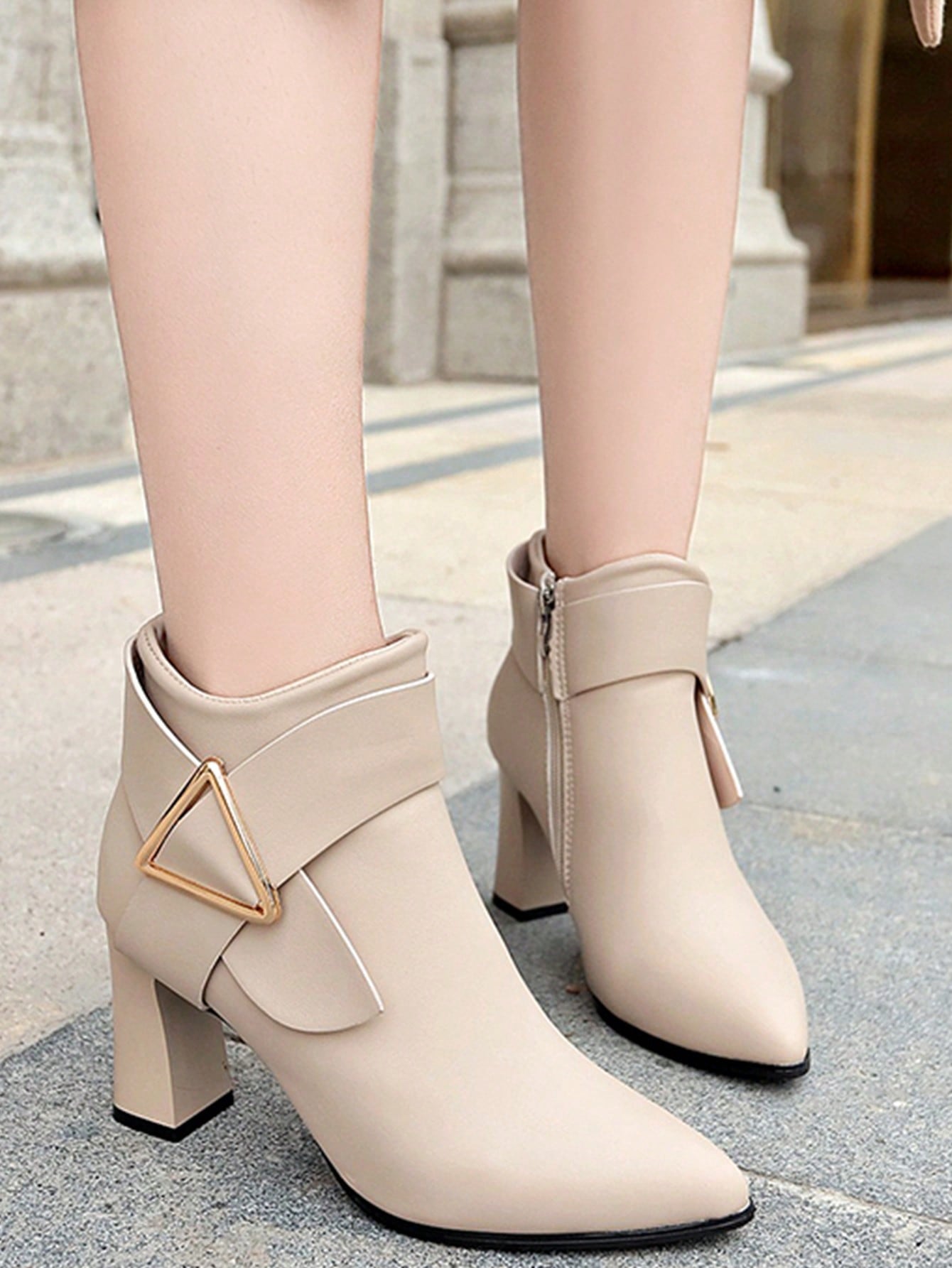 In Beige Women Ankle Boots & Booties