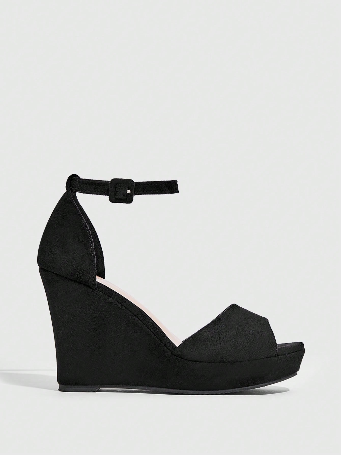 In Black Women Wedges & Flatform