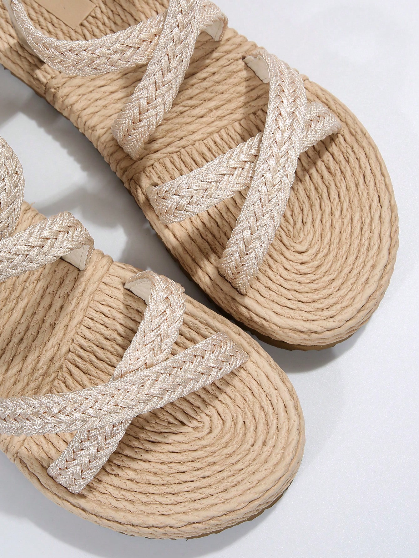 In Beige Women Flat Sandals