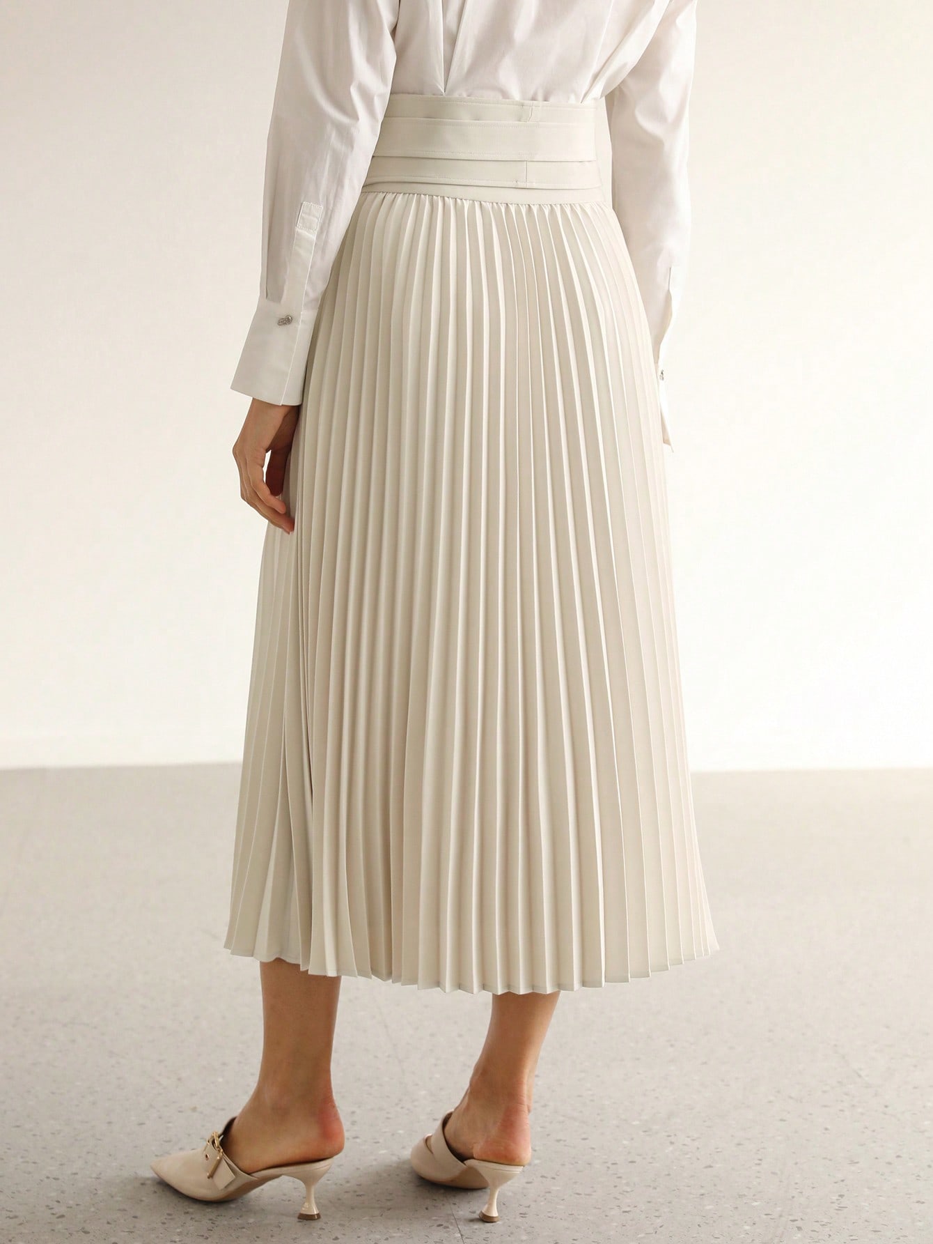 In Beige Women Skirts