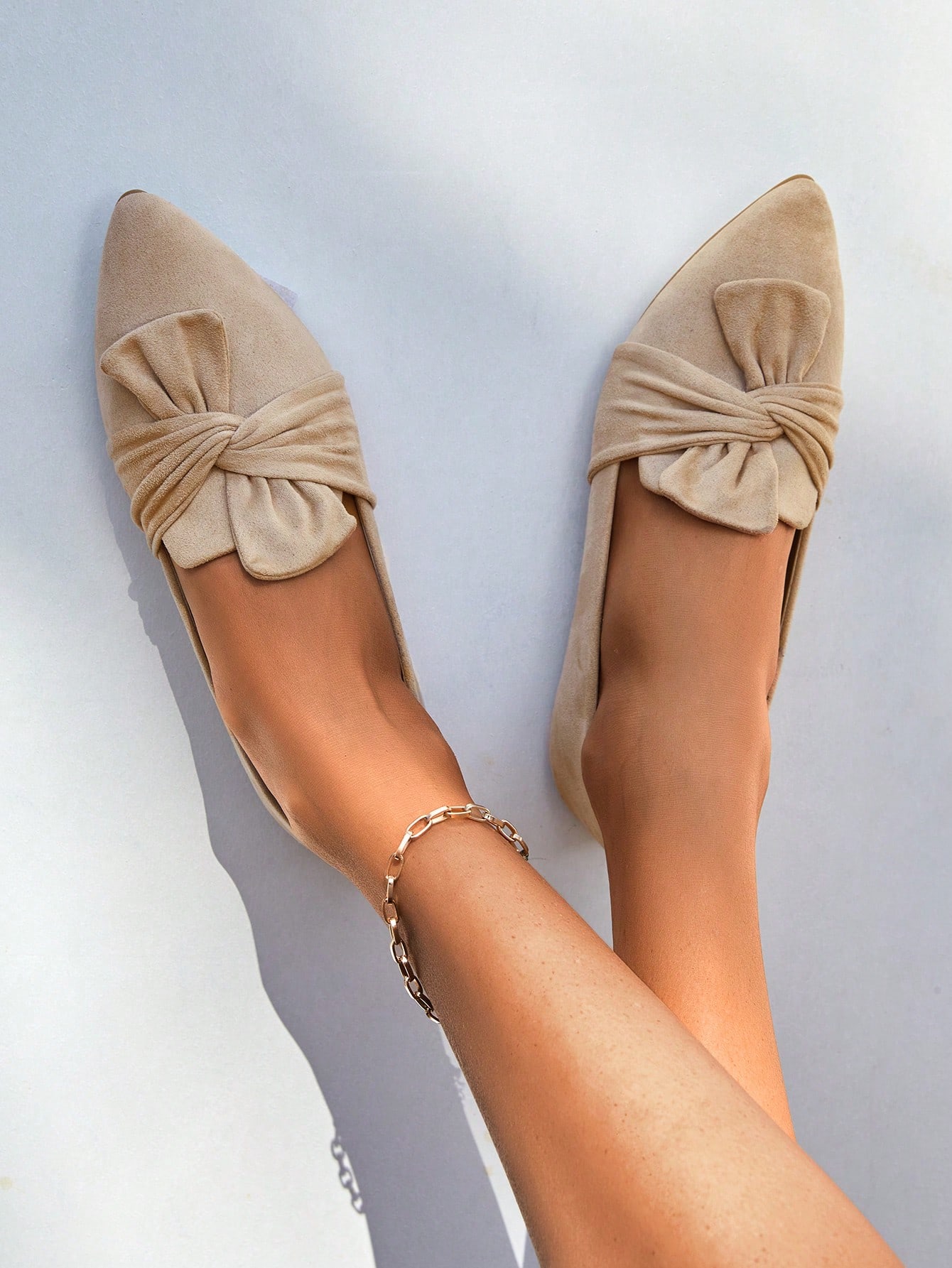 In Apricot Women Flats