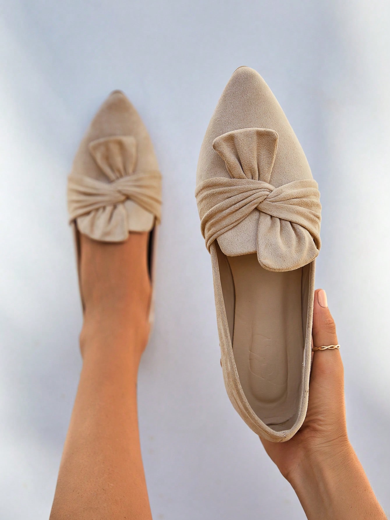 In Apricot Women Flats