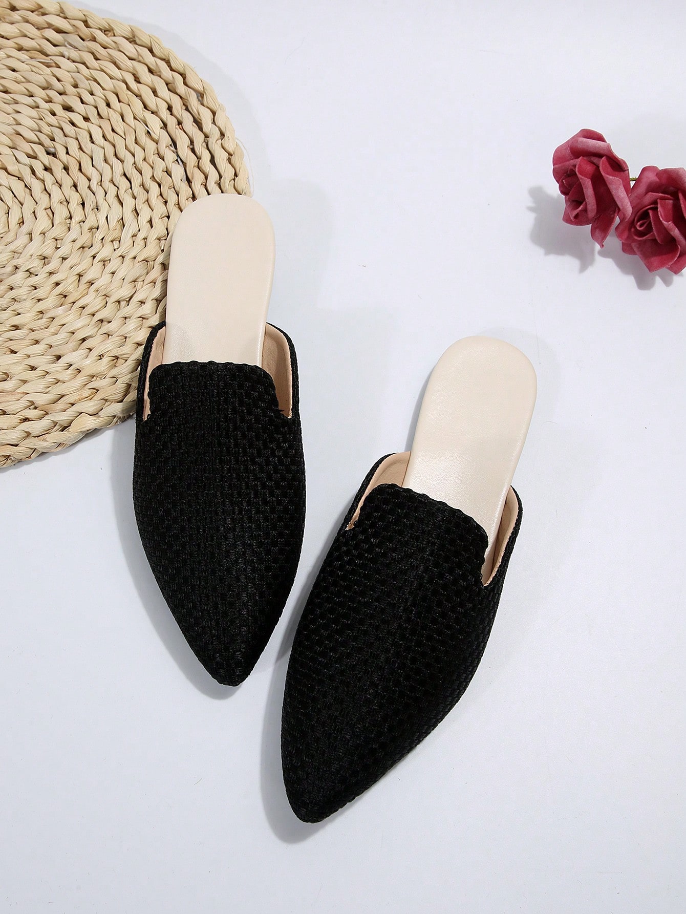 In Black Women Flats