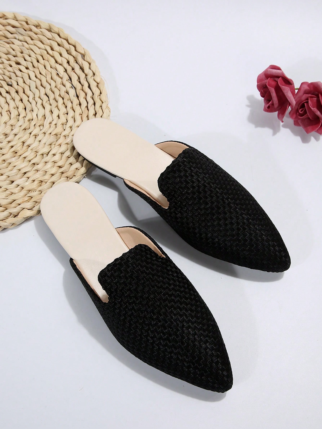 In Black Women Flats