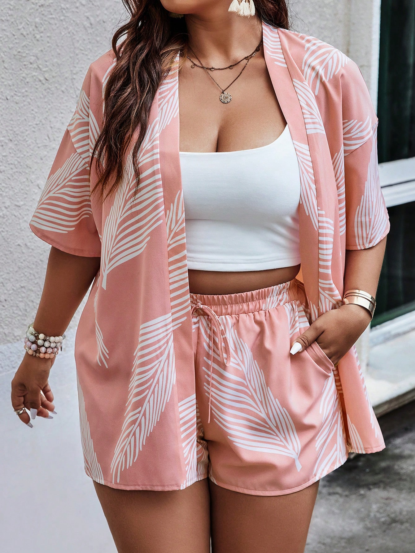 Plus Size Two piece set