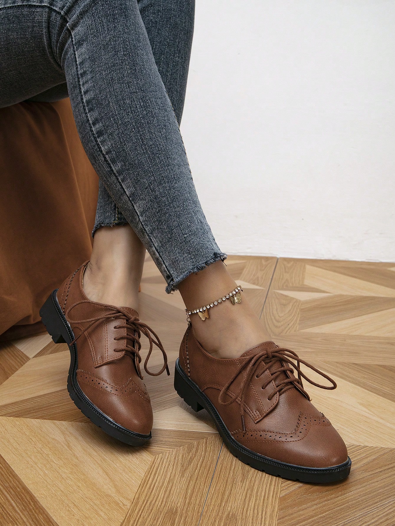 In Brown Women Flats