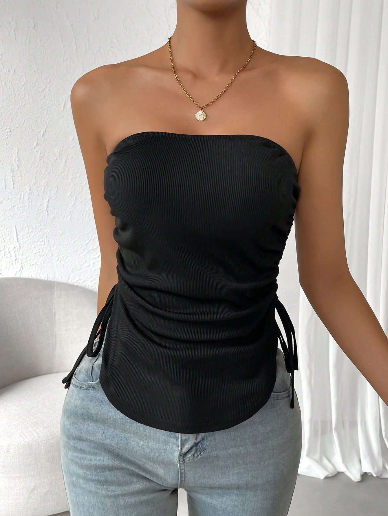 In Black Women Tops