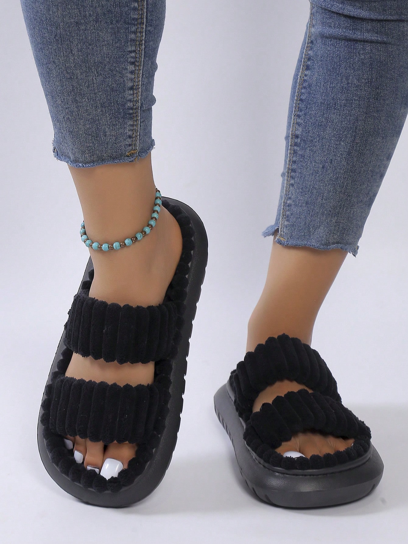 In Black Women Home Slippers