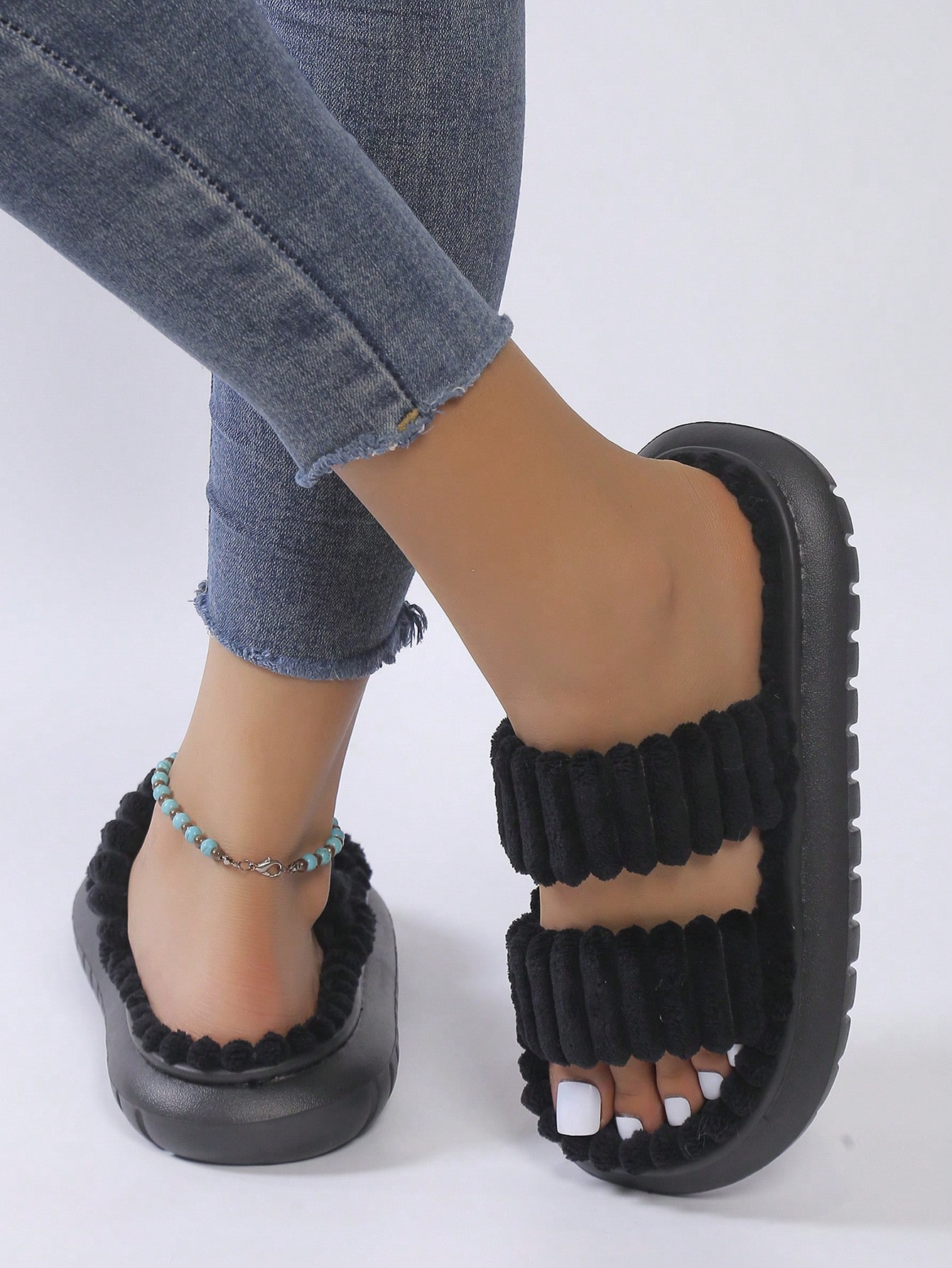 In Black Women Home Slippers