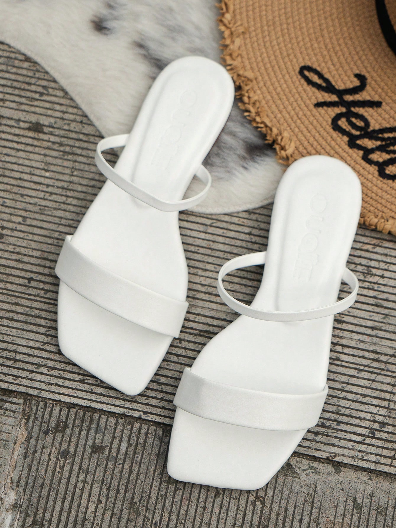 In White Women Flat Sandals