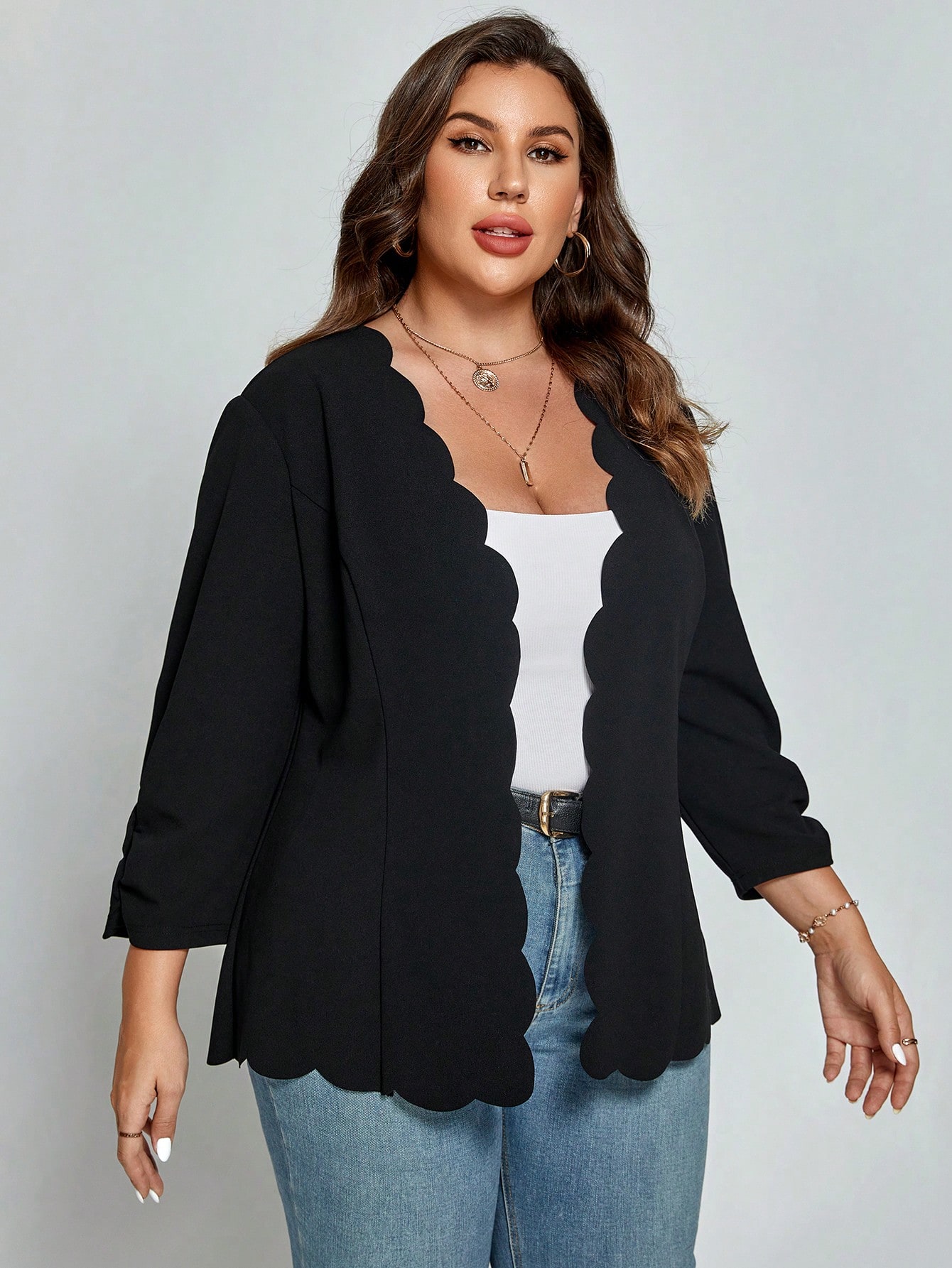 In Casual Plus Size Coats