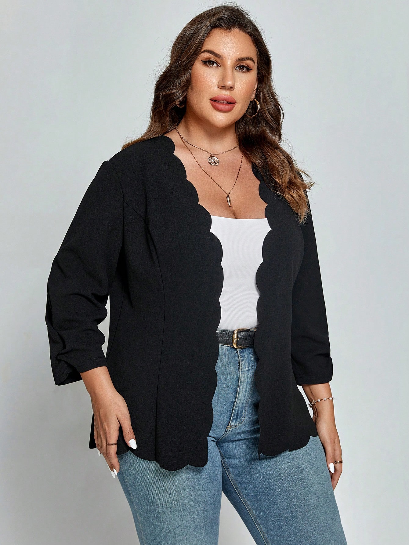 In Casual Plus Size Coats