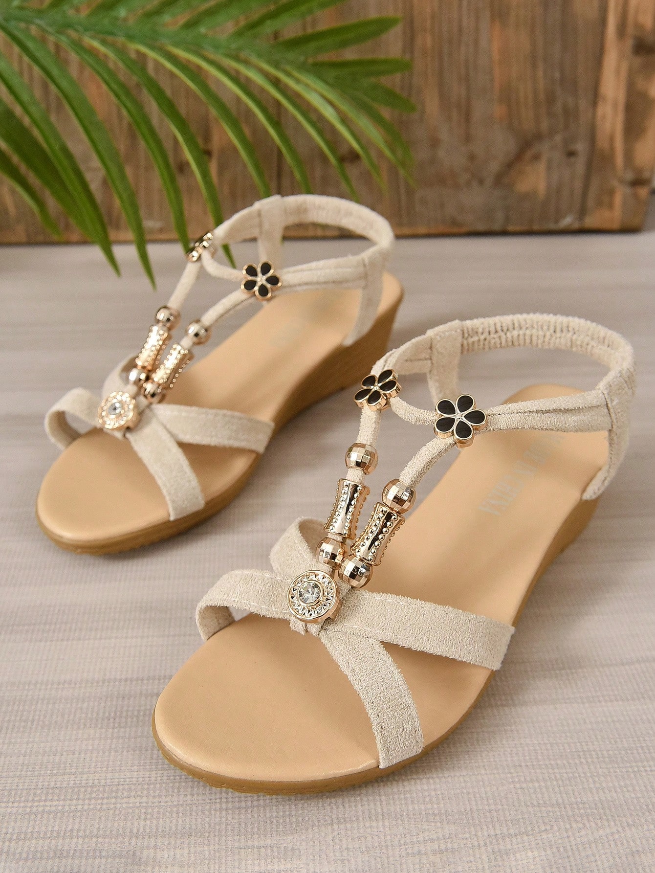 In Beige Women Platforms & Wedge Sandals