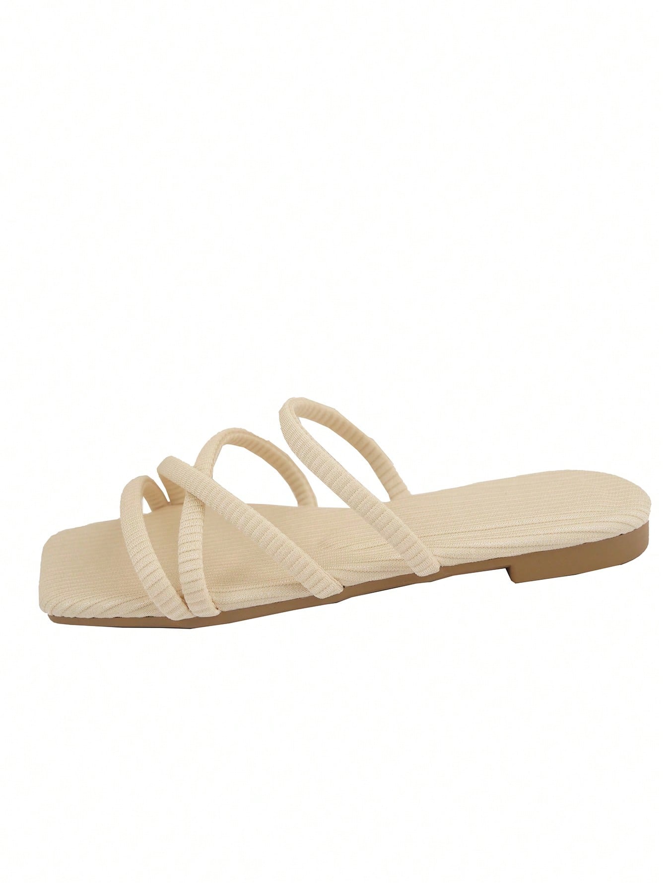 In Beige Women Flat Sandals