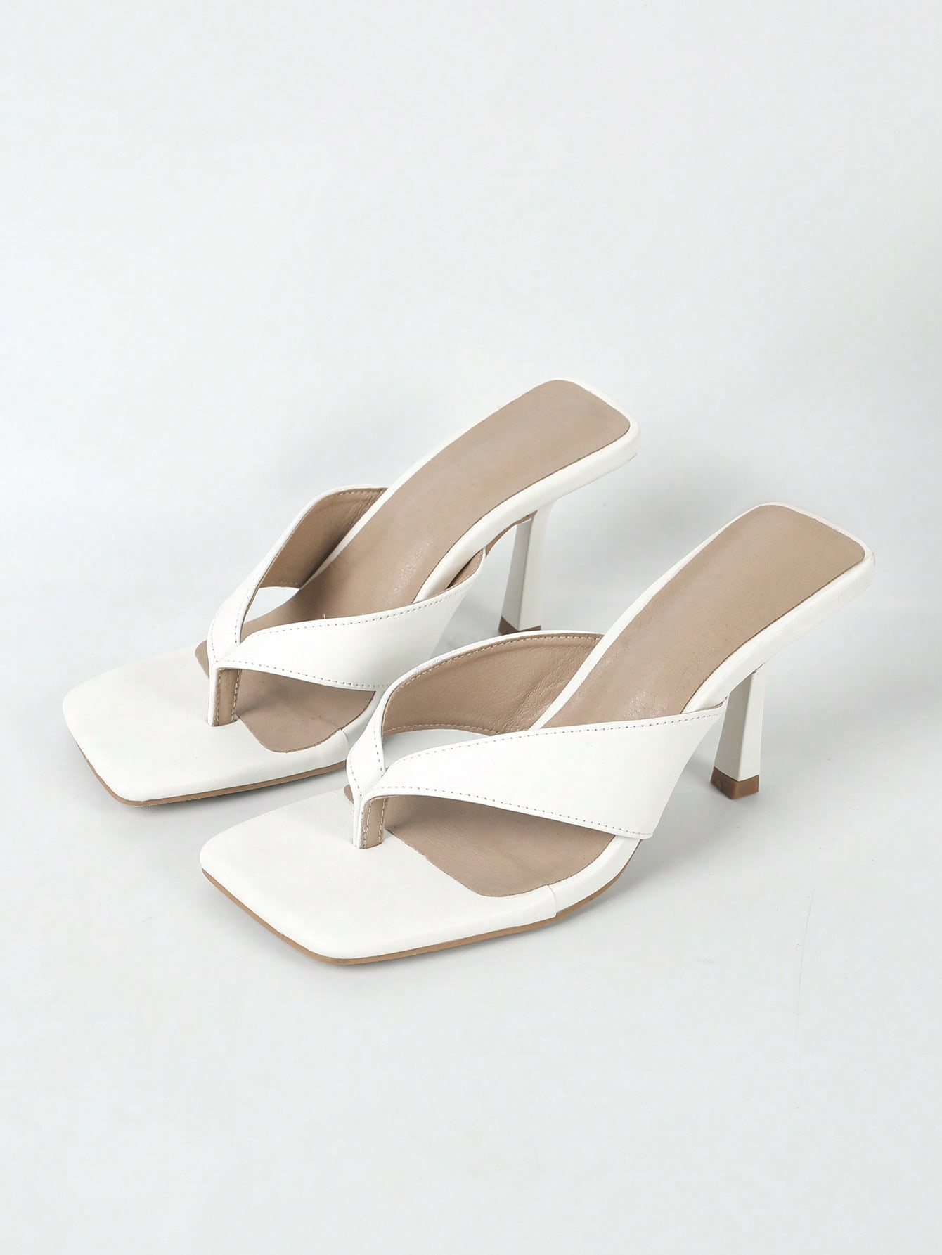 In Beige Women Heeled Sandals