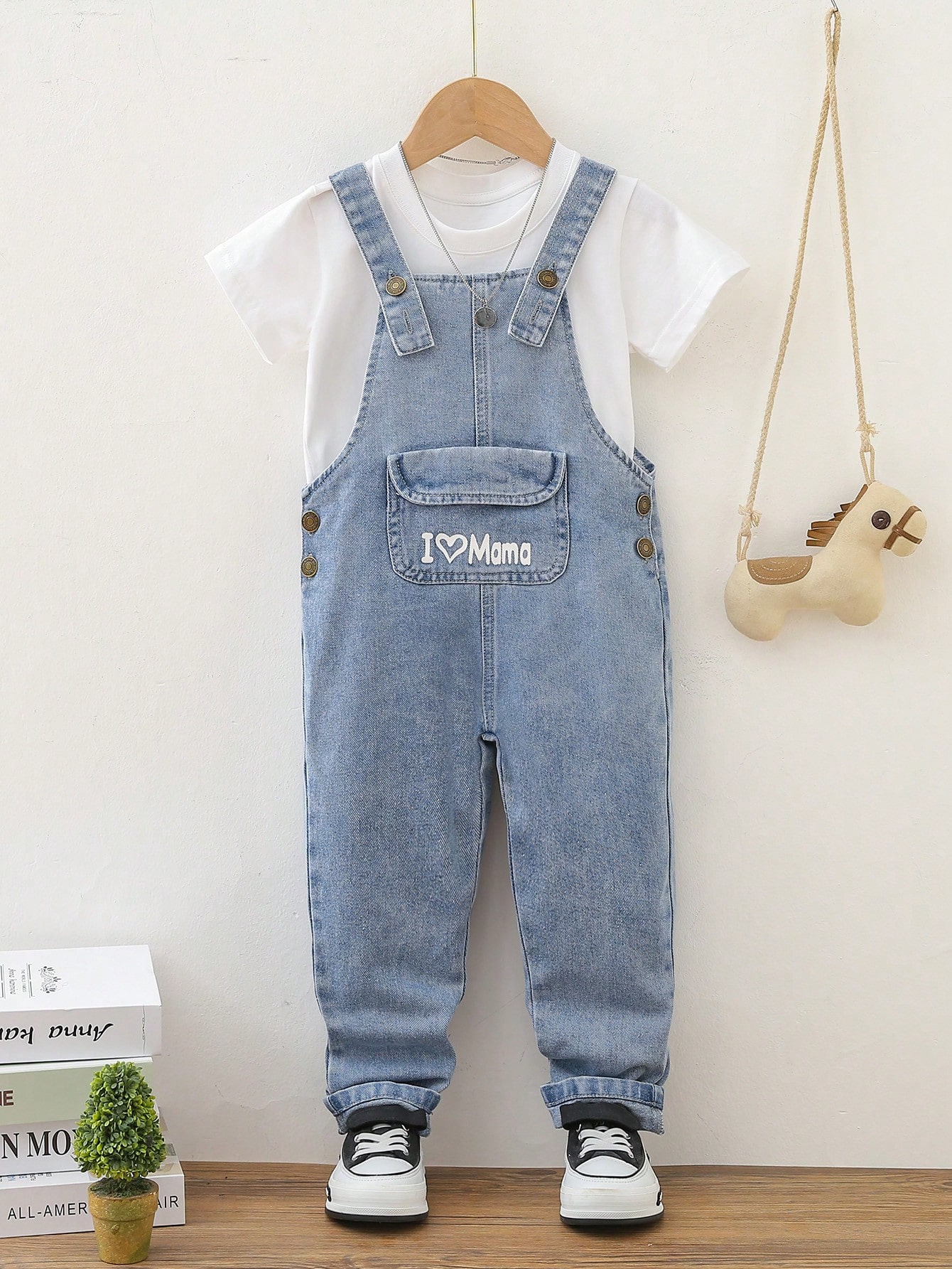 Young Boys Denim Overalls & Jumpsuits