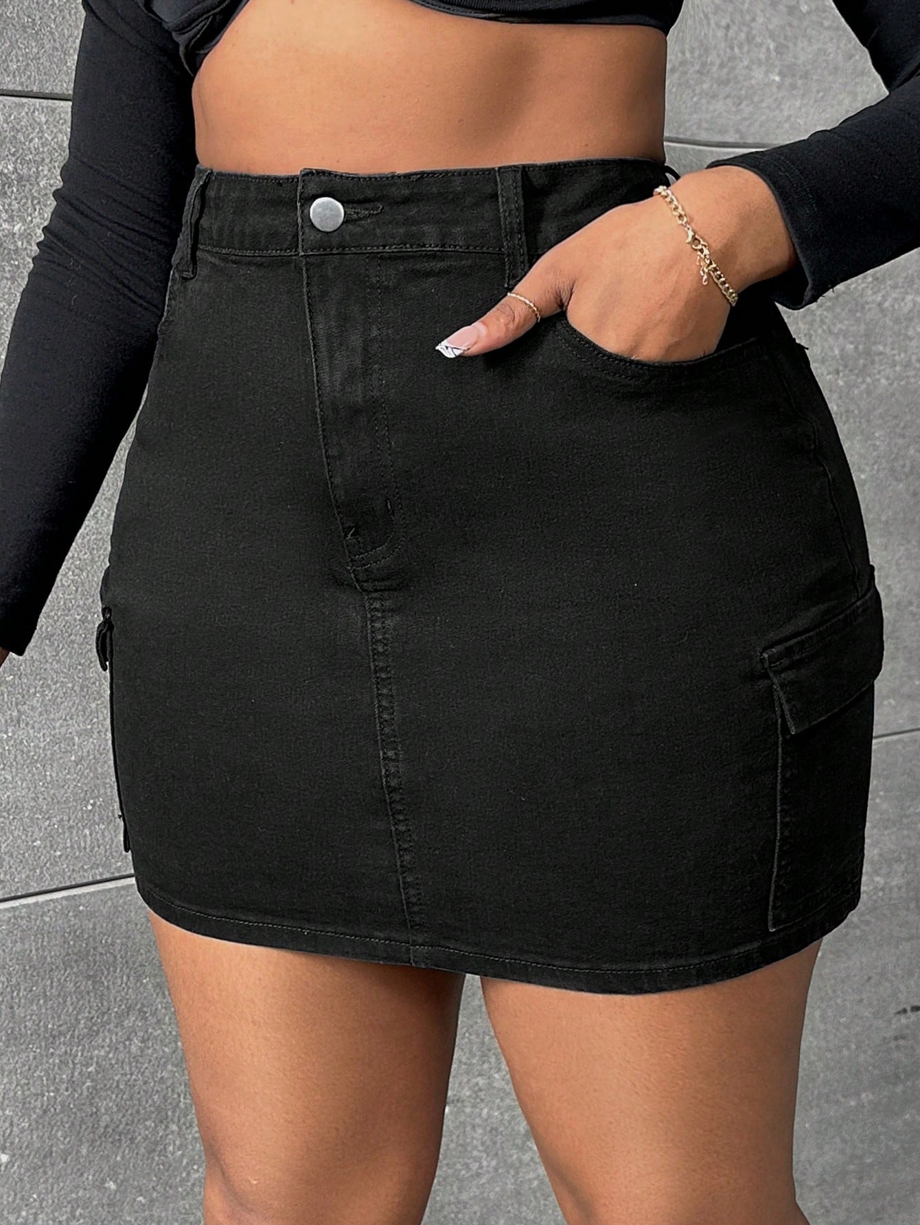 Plus Size Denim Skirts