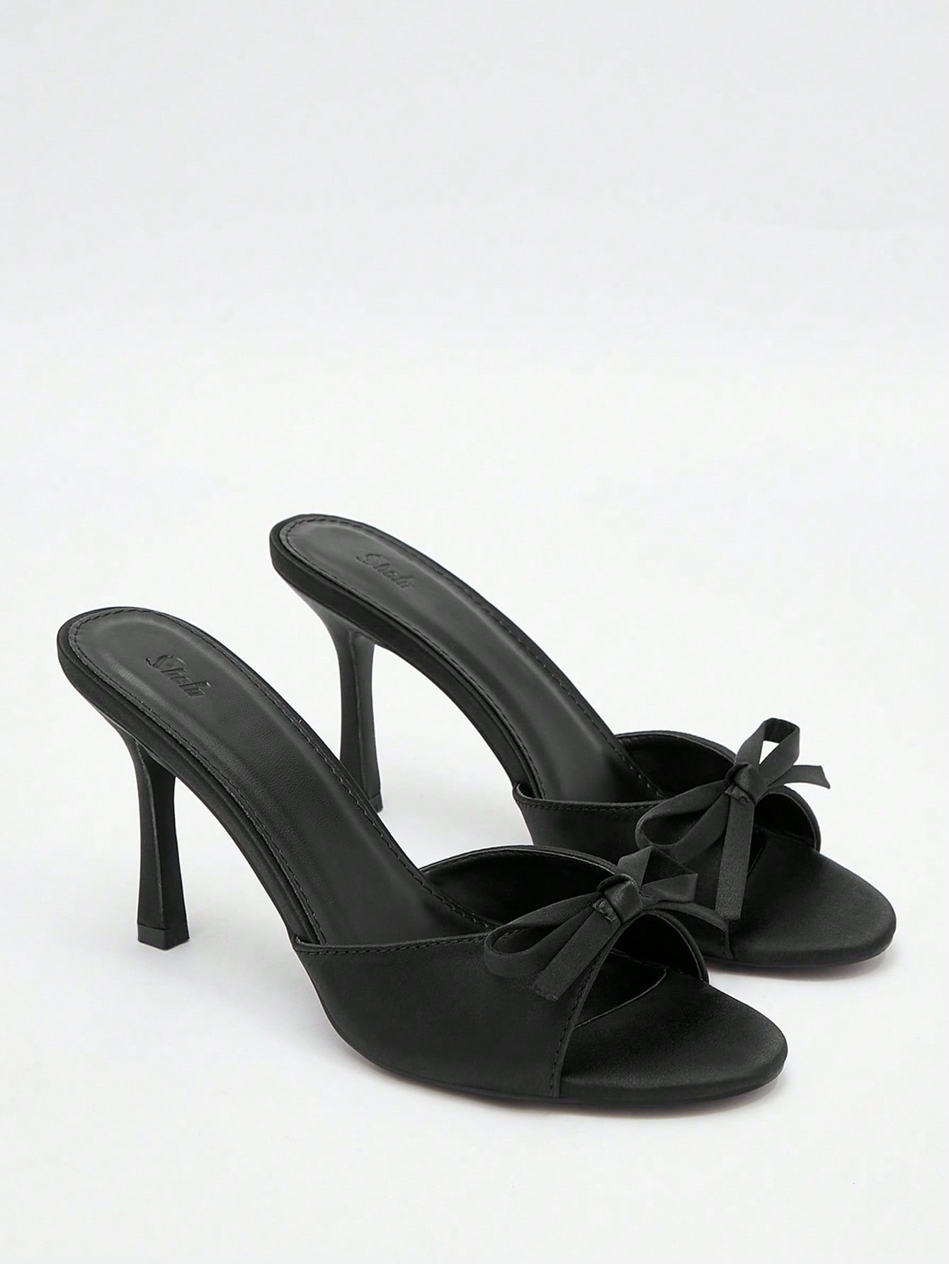 In Black Women Heeled Sandals