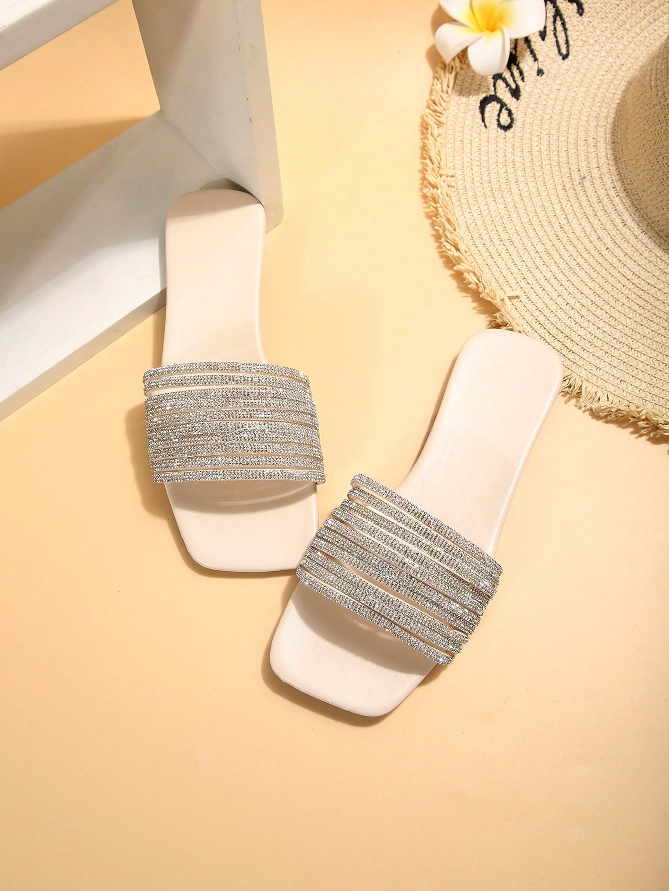 In Beige Women Flat Sandals