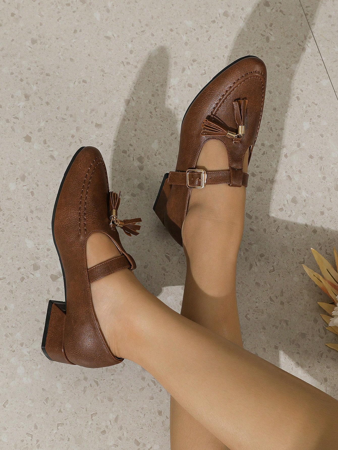 In Brown Women Flats