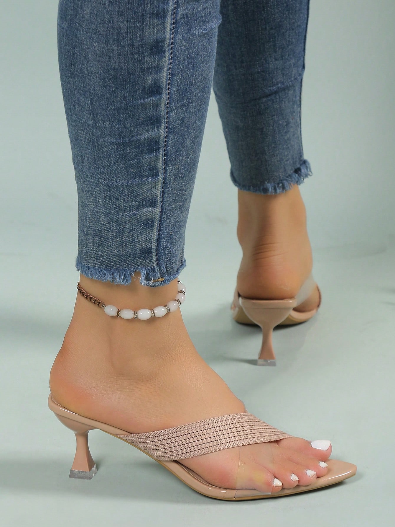 In Apricot Women Heeled Sandals