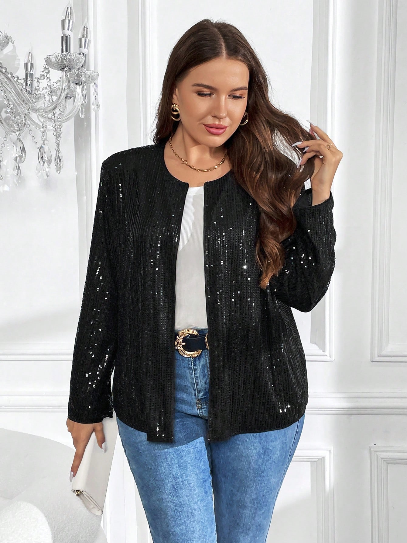 In Black Plus Size Jackets