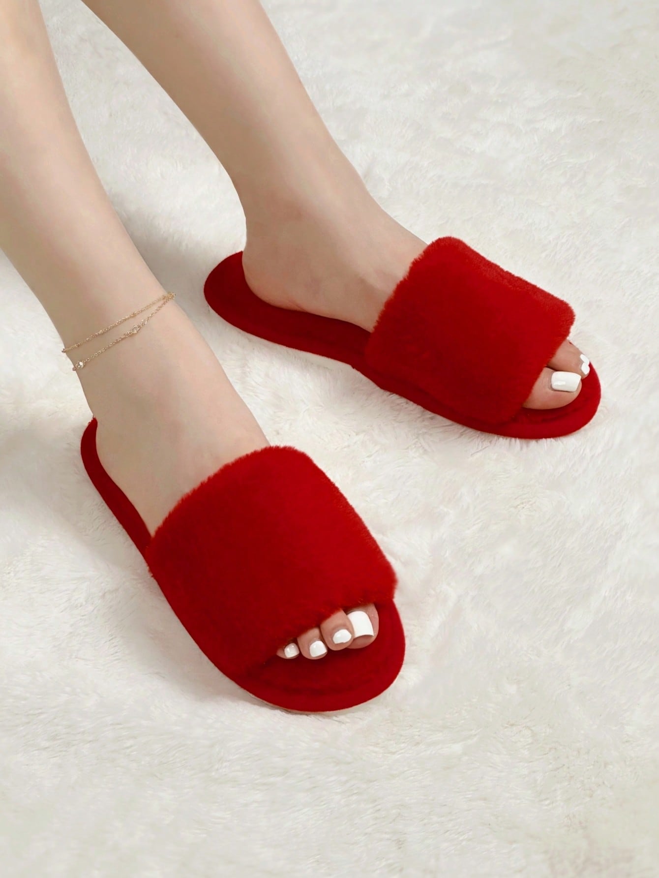 In Red Women Home Slippers