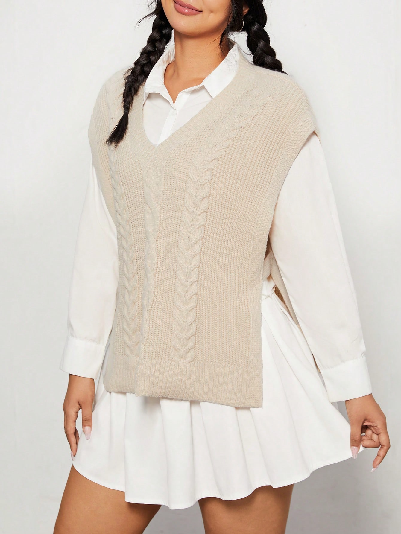 In Casual Plus Size Sweater Vests