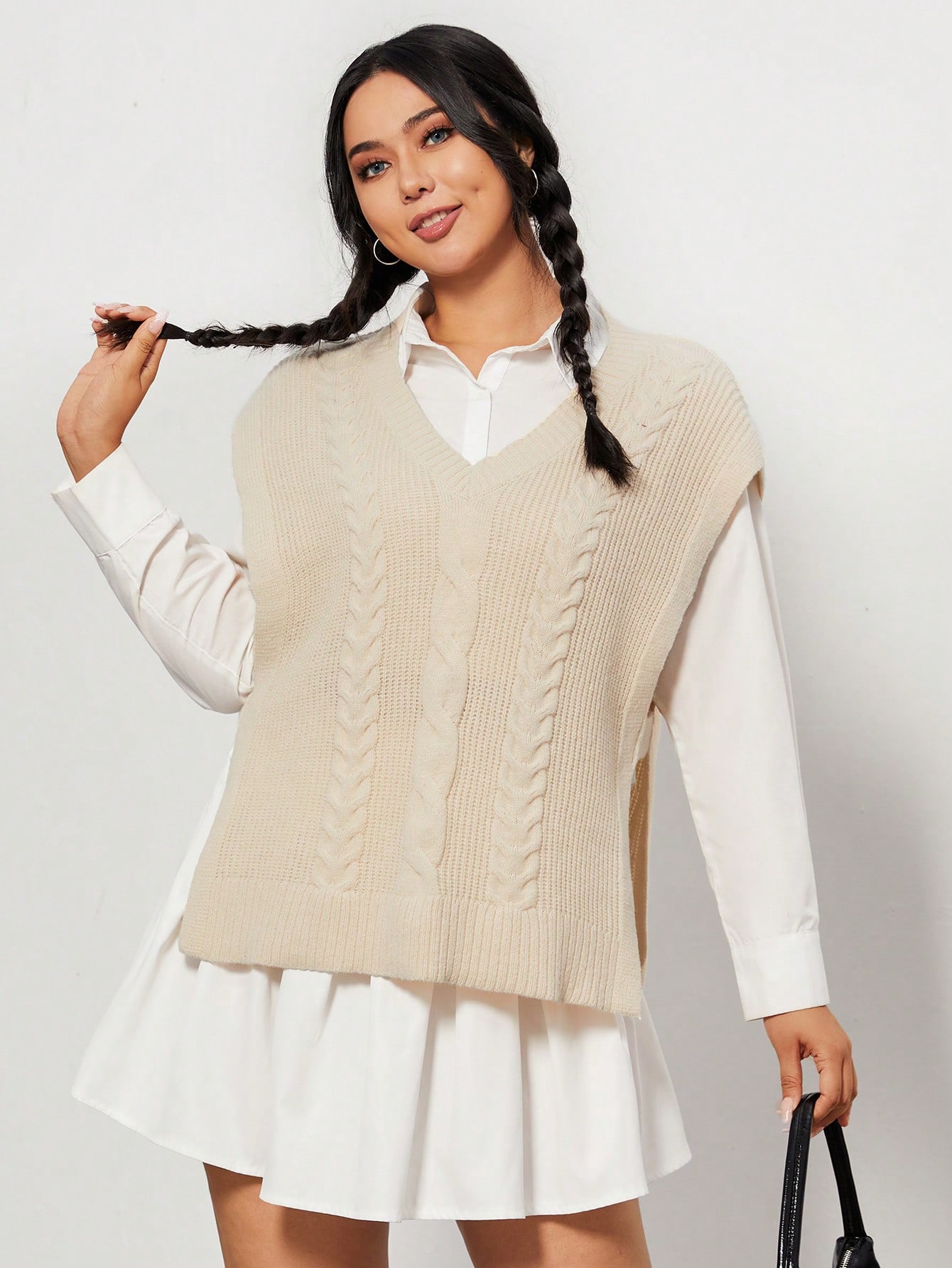 In Casual Plus Size Sweater Vests