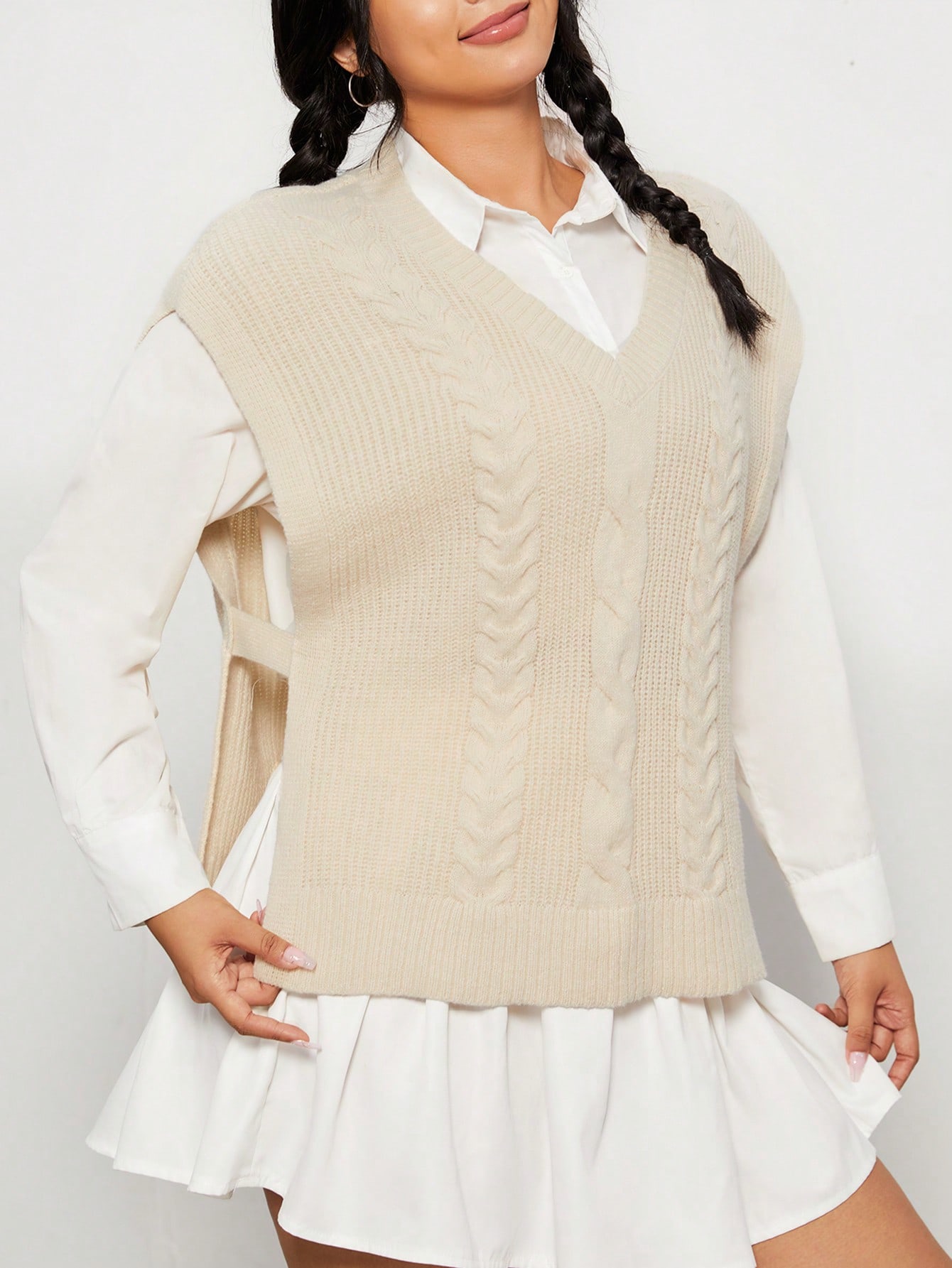 In Casual Plus Size Sweater Vests